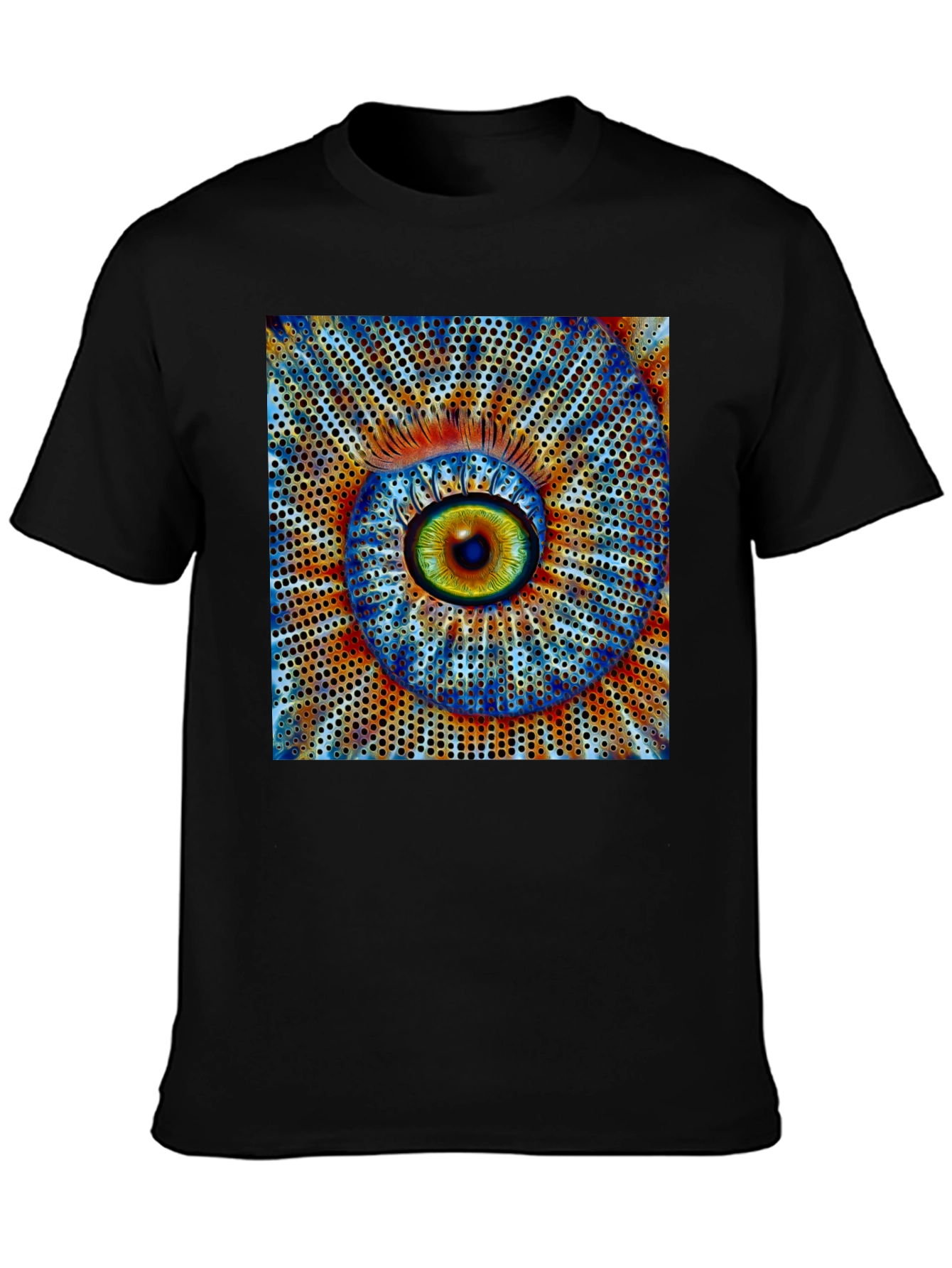 Surreal Eye Graphic Black T-Shirt