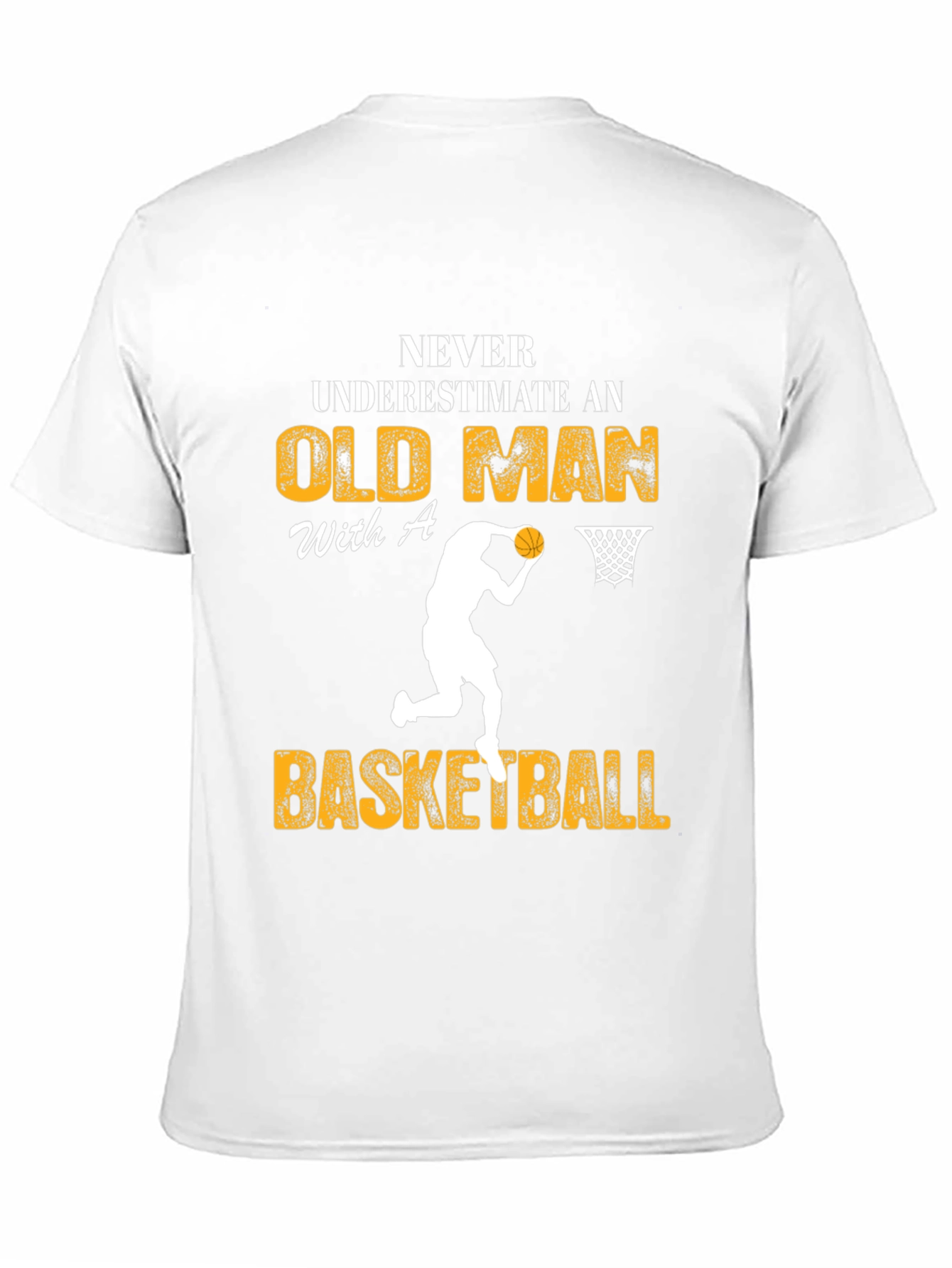 Old Man Basketball Graphic Tee