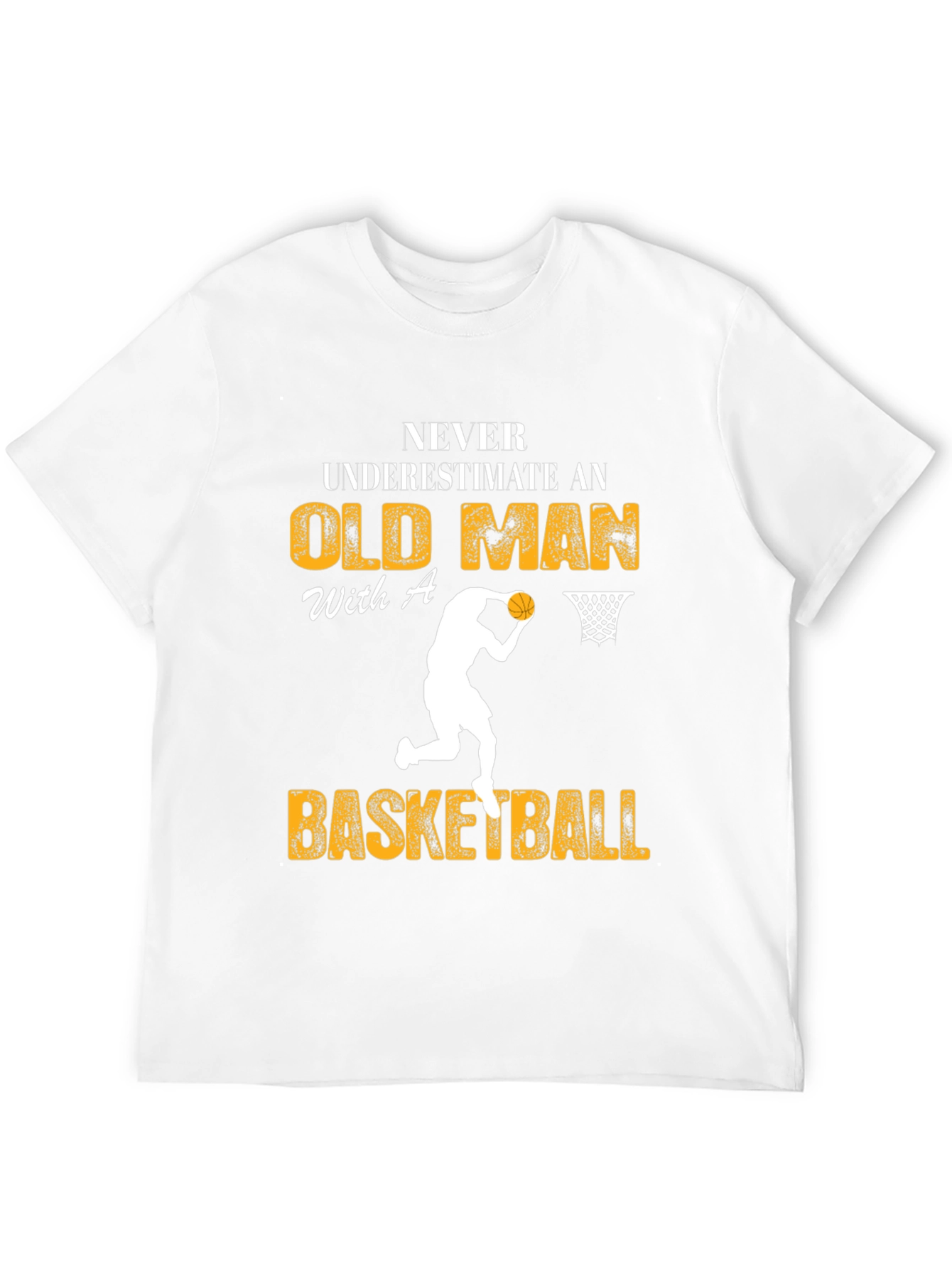 Old Man Basketball Graphic Tee