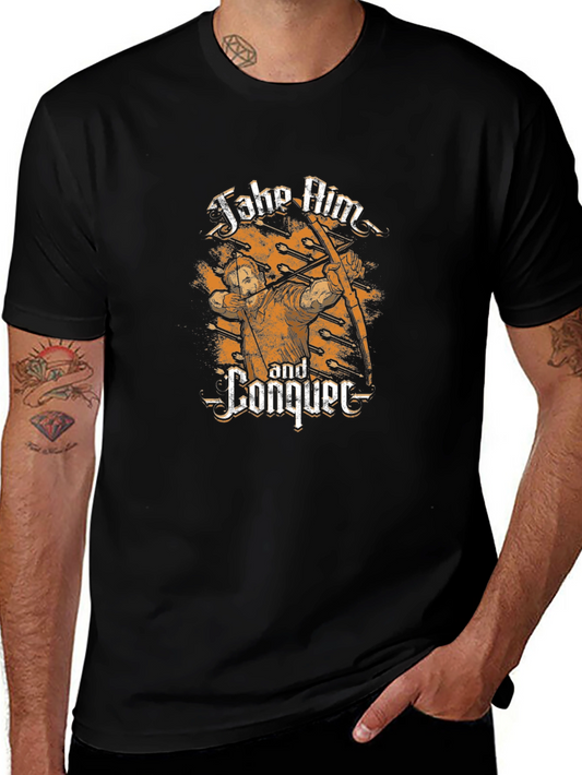 Take Aim & Conquer T-Shirt - Archery Graphic Tee