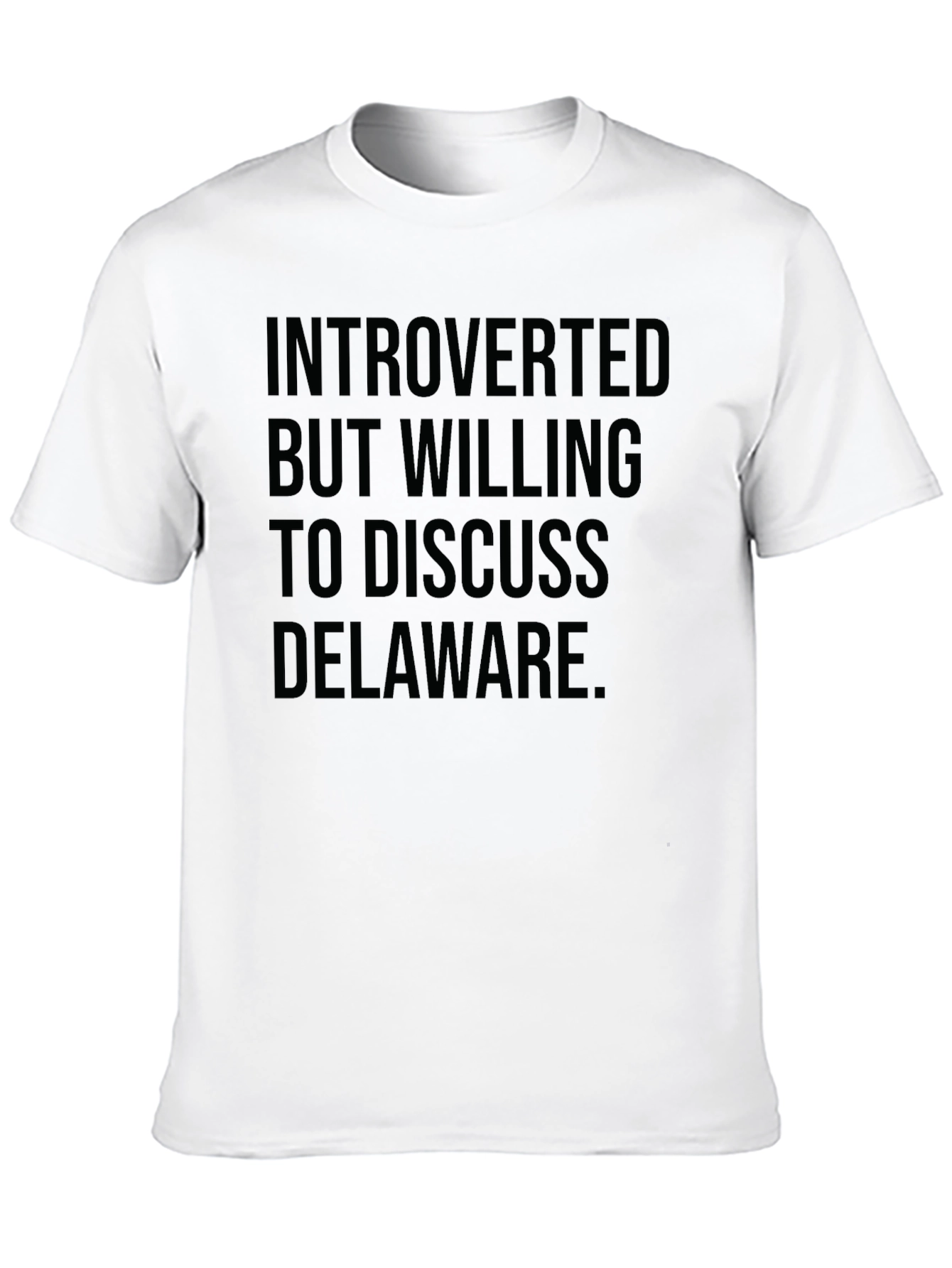 Introverted Delaware T-Shirt - Sarcastic Tee