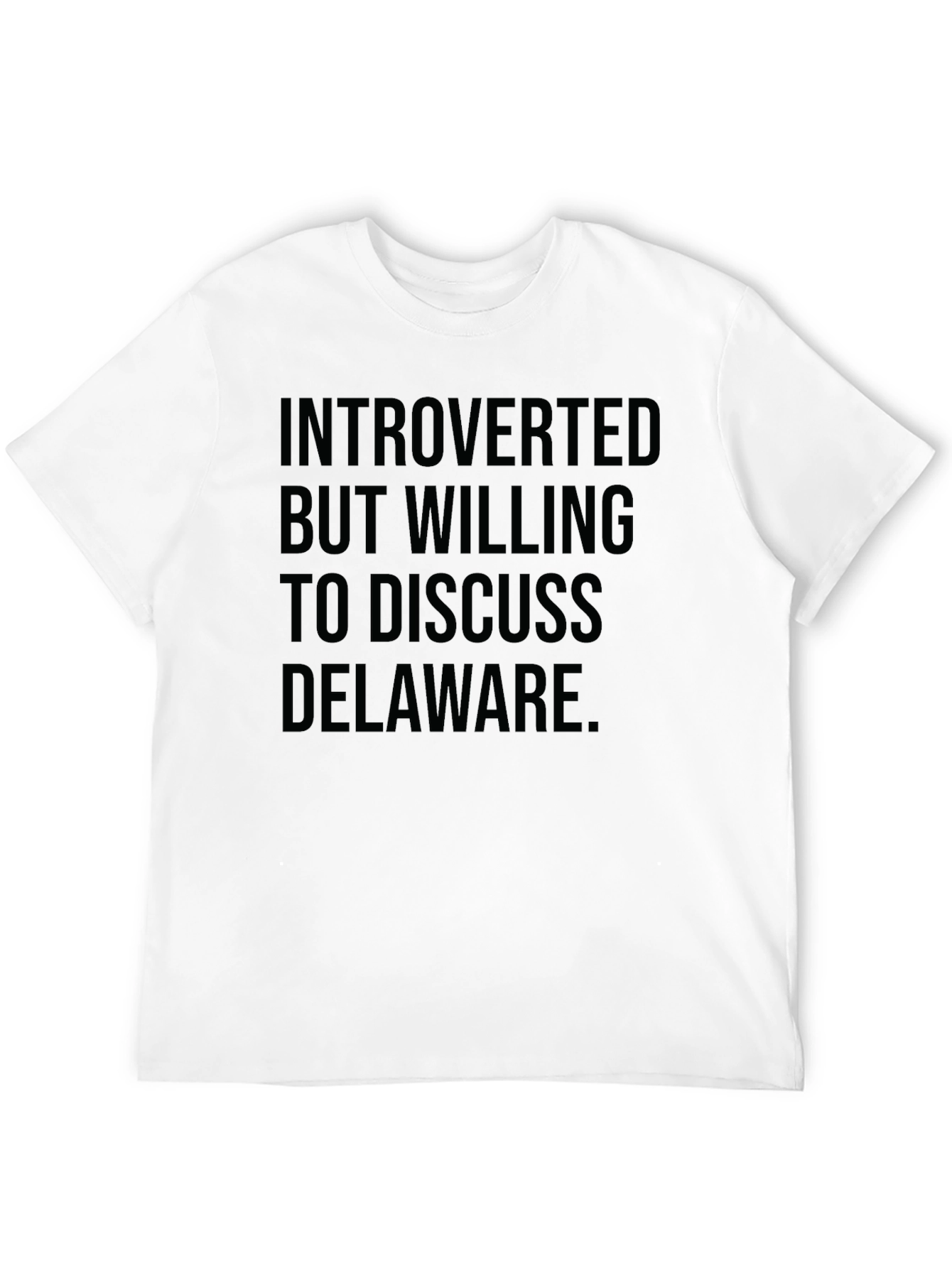 Introverted Delaware T-Shirt - Sarcastic Tee