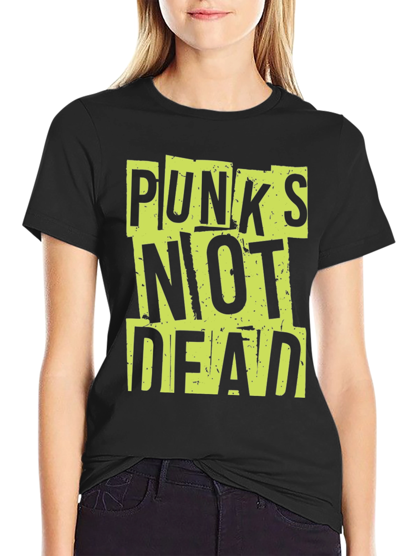 Punks Not Dead Graphic Tee - Mens Black T-Shirt