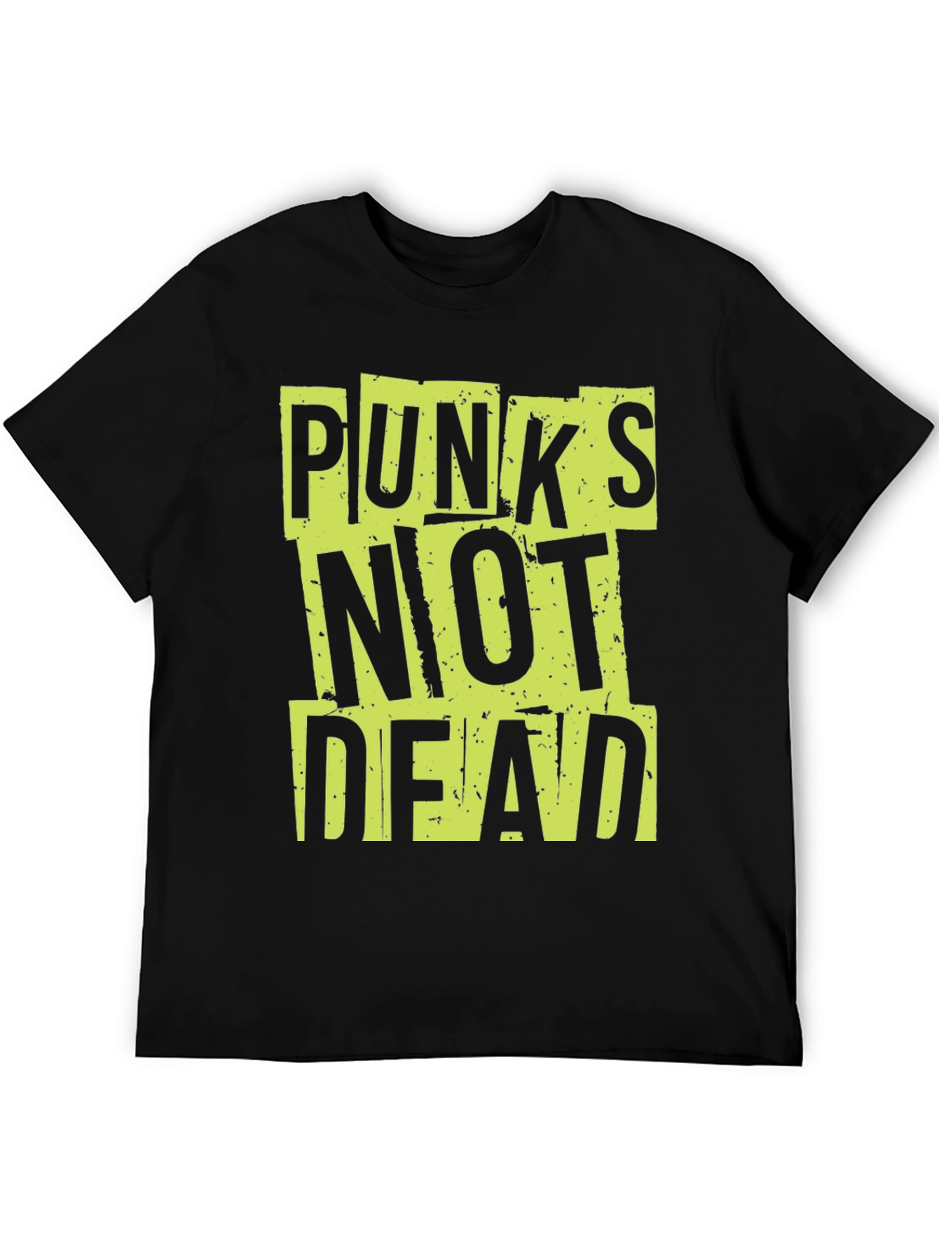 Punks Not Dead Graphic Tee - Mens Black T-Shirt