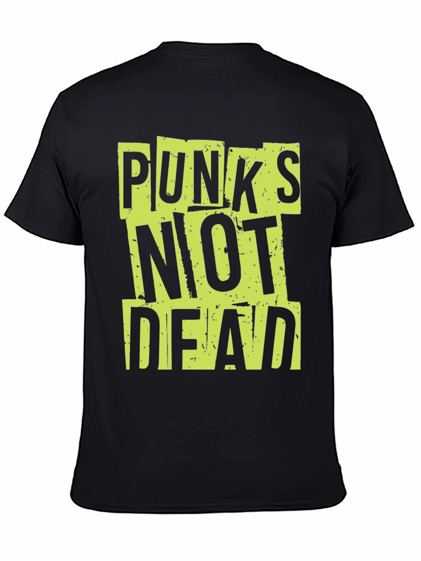 Punks Not Dead Graphic Tee - Mens Black T-Shirt