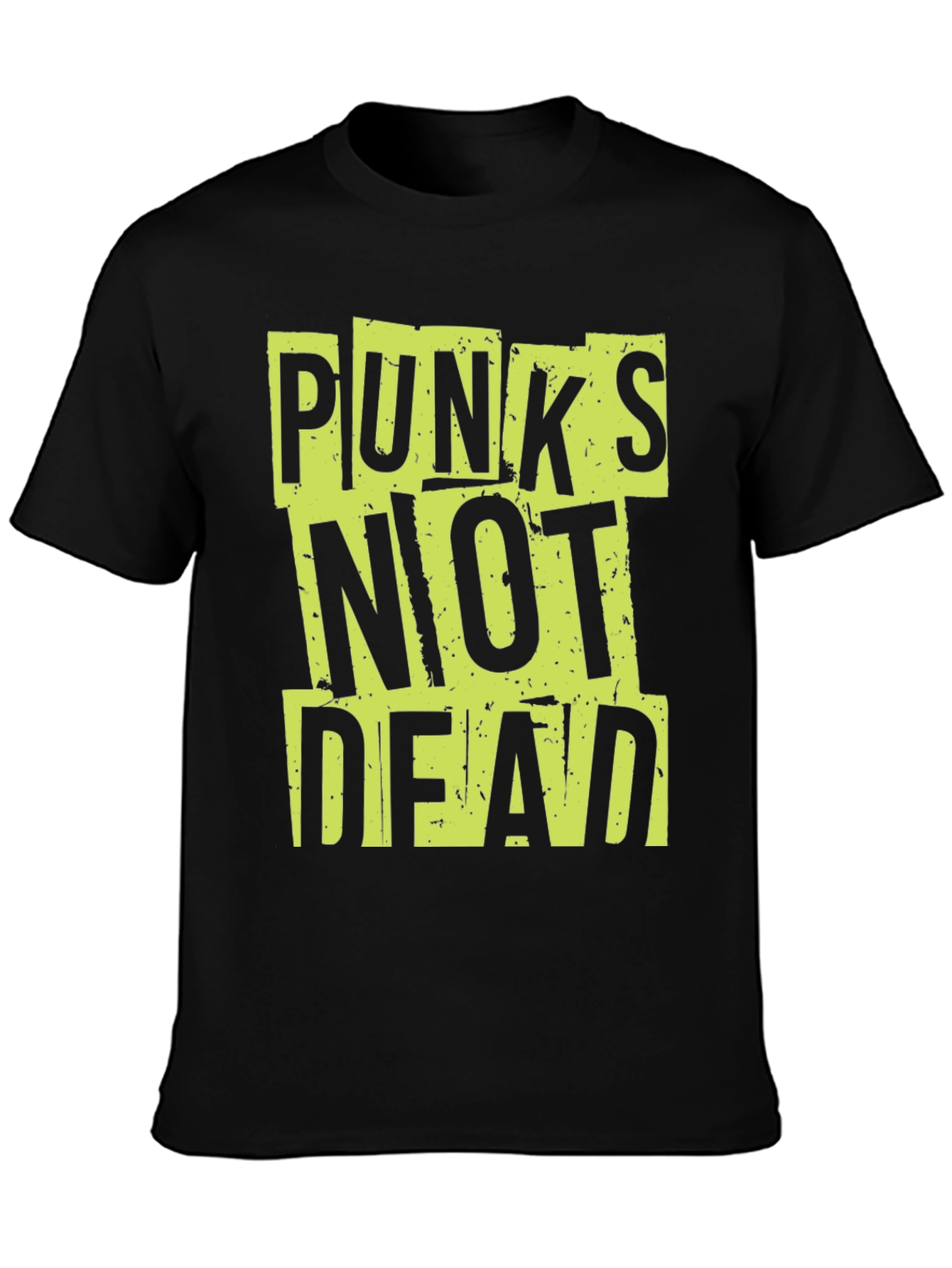 Punks Not Dead Graphic Tee - Mens Black T-Shirt