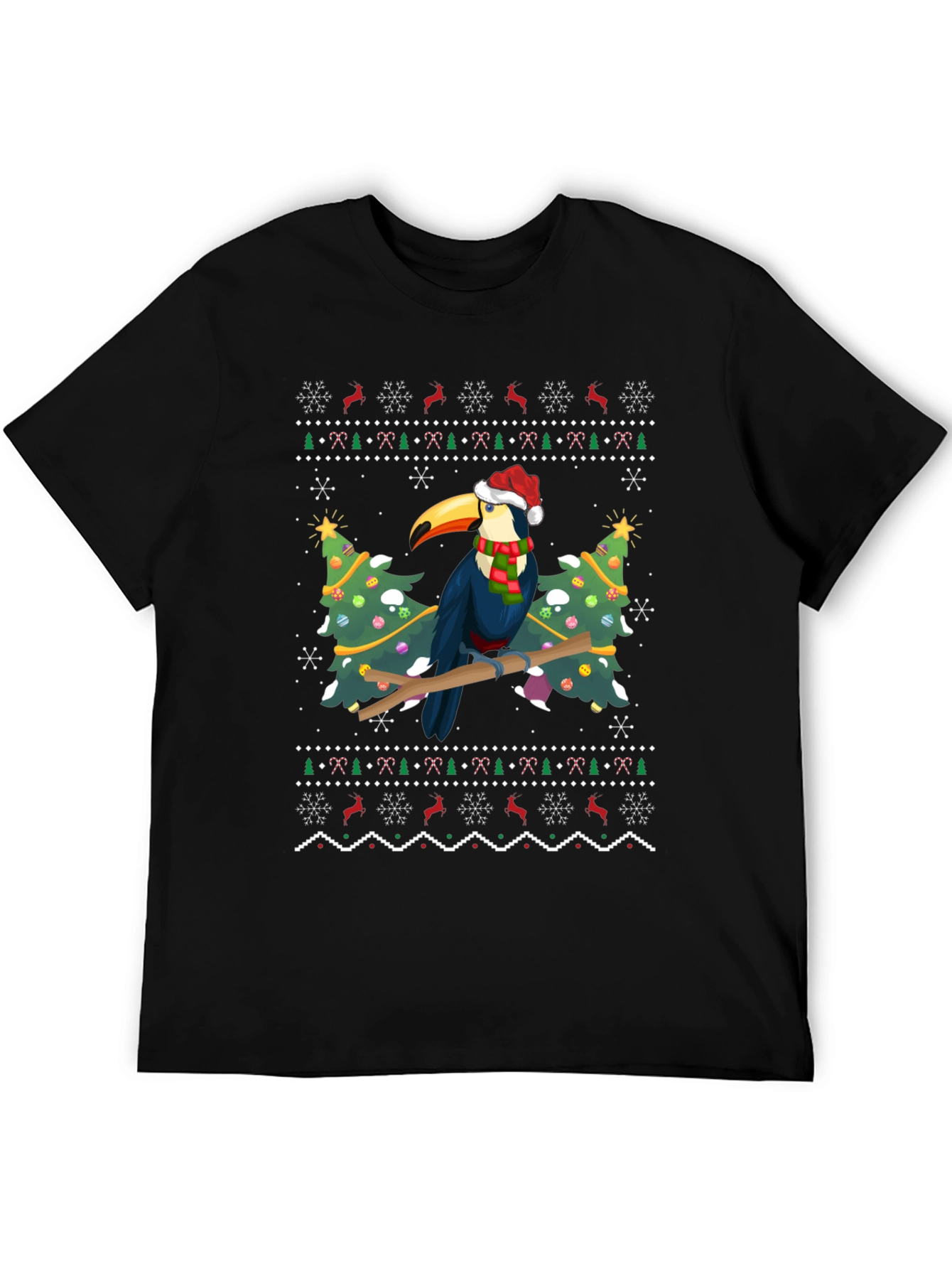 Holiday Toucan T-Shirt - Festive Christmas Design