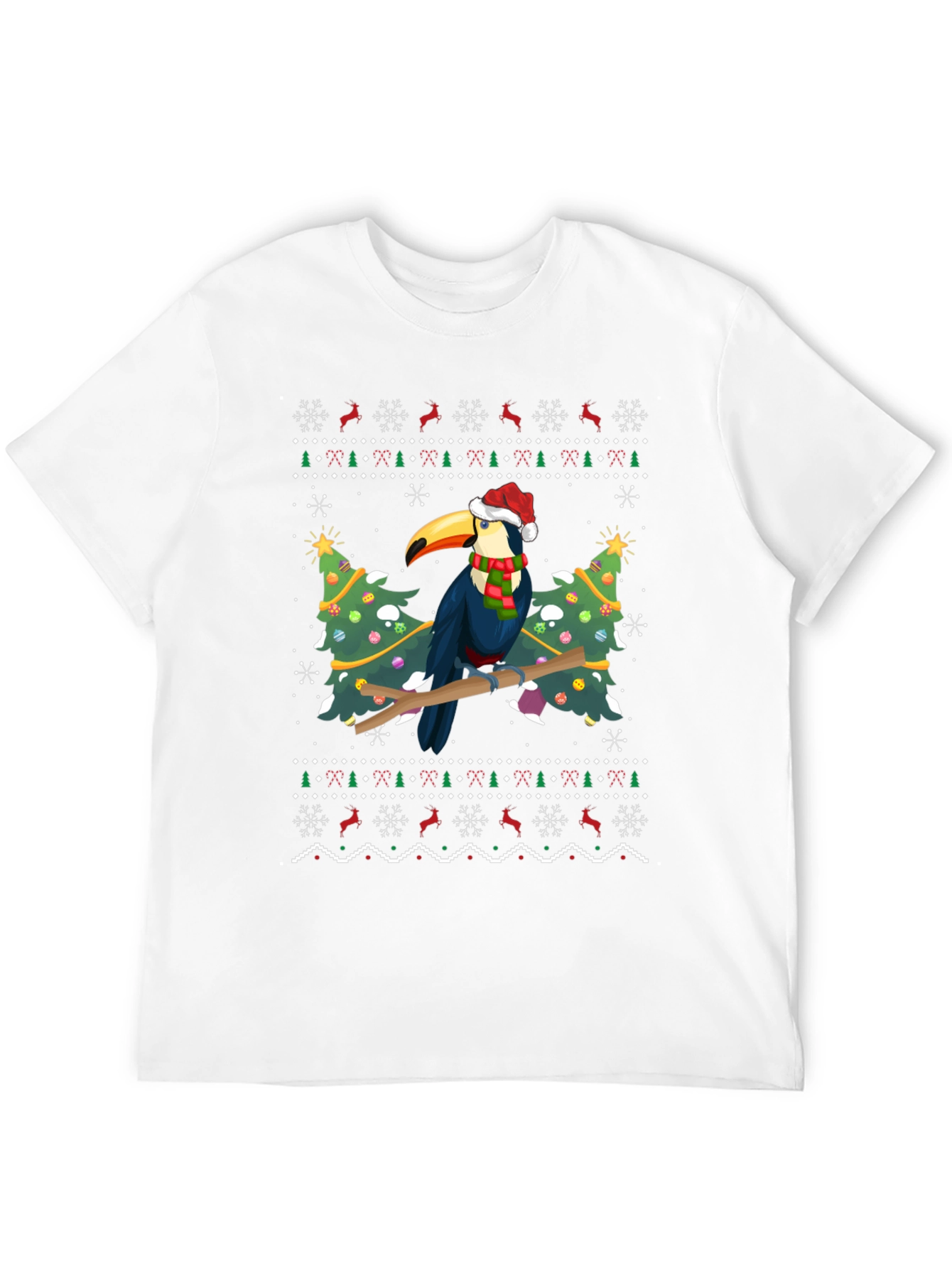 Holiday Toucan T-Shirt - Festive Christmas Design