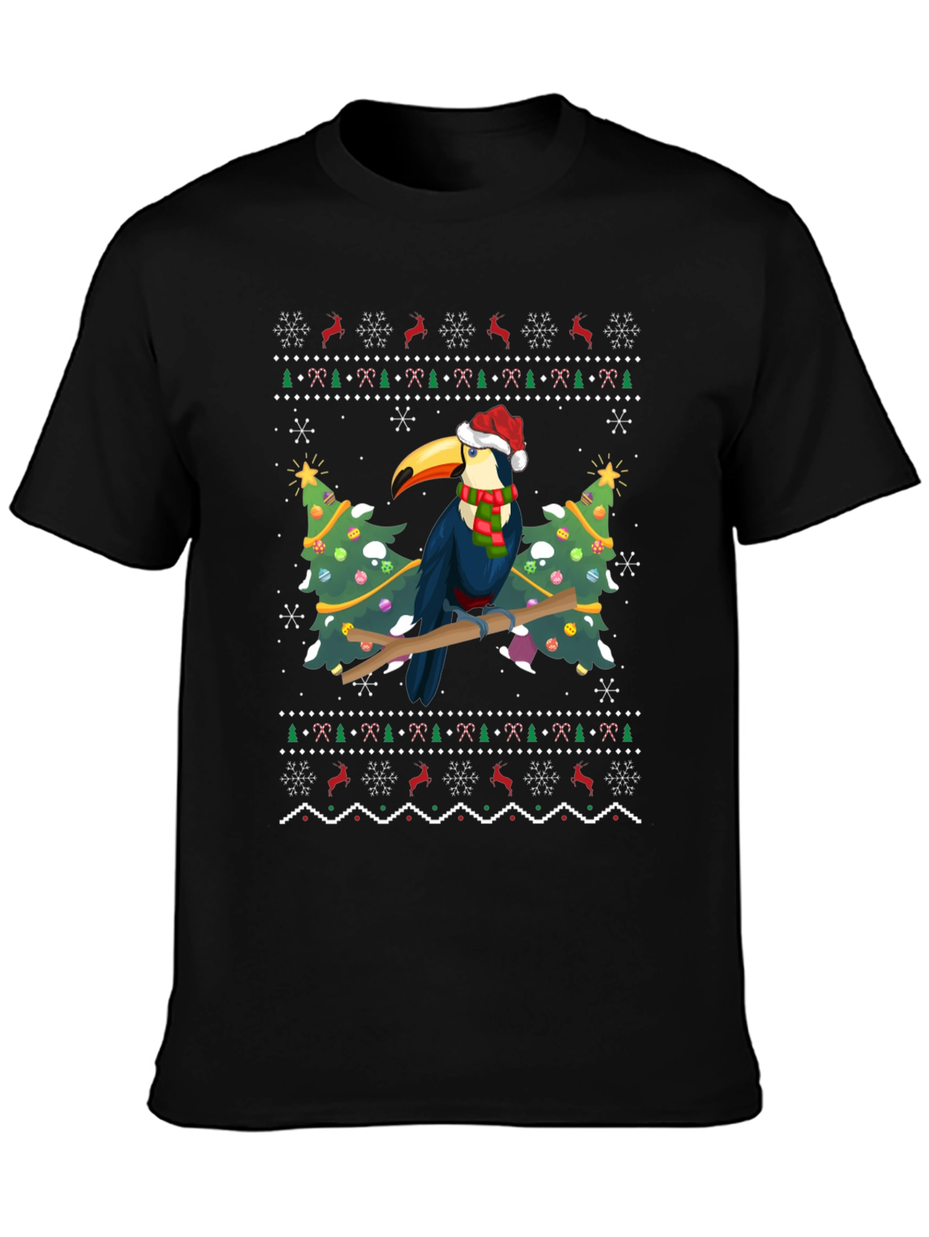 Holiday Toucan T-Shirt - Festive Christmas Design
