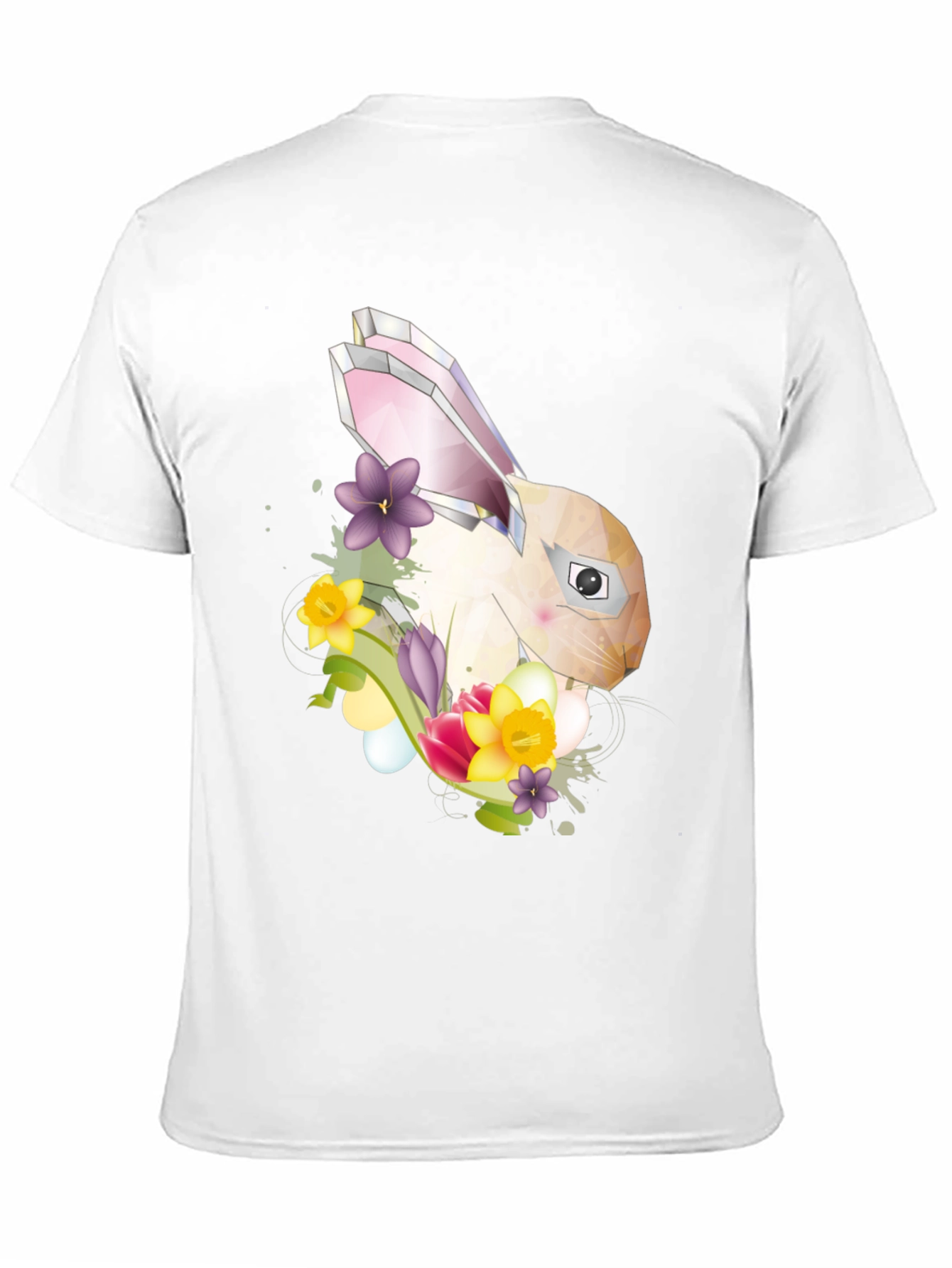 Geometric Bunny Floral T-Shirt