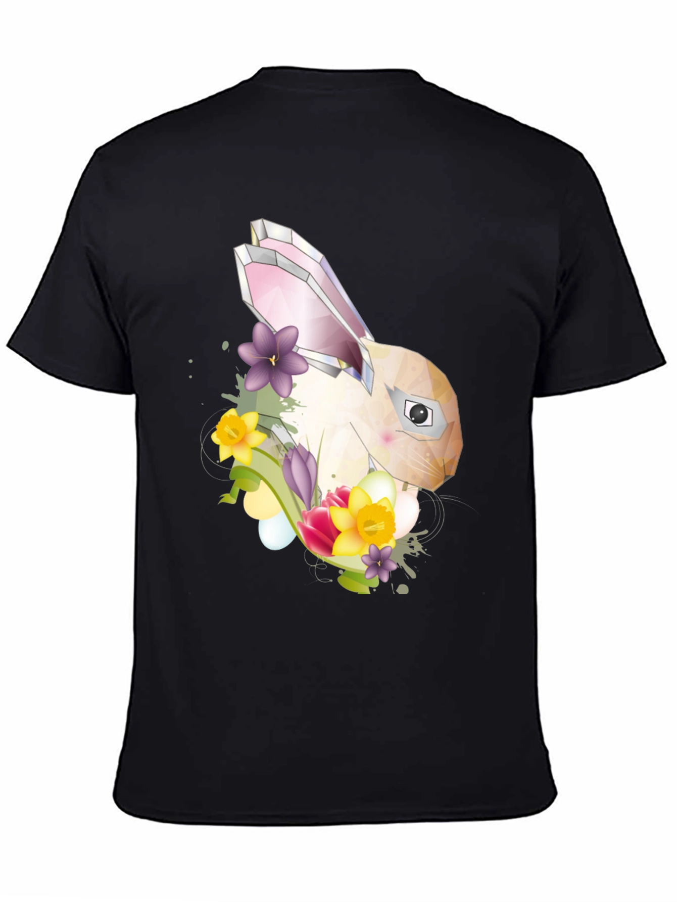 Geometric Bunny Floral T-Shirt