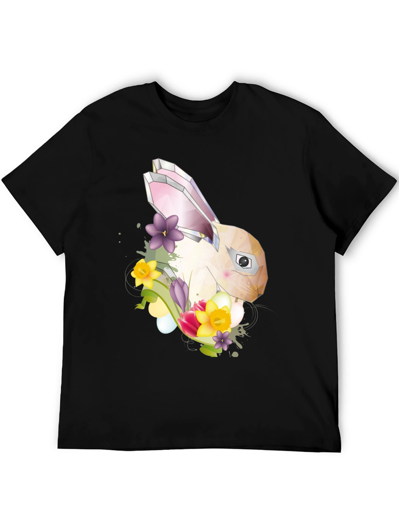 Geometric Bunny Floral T-Shirt