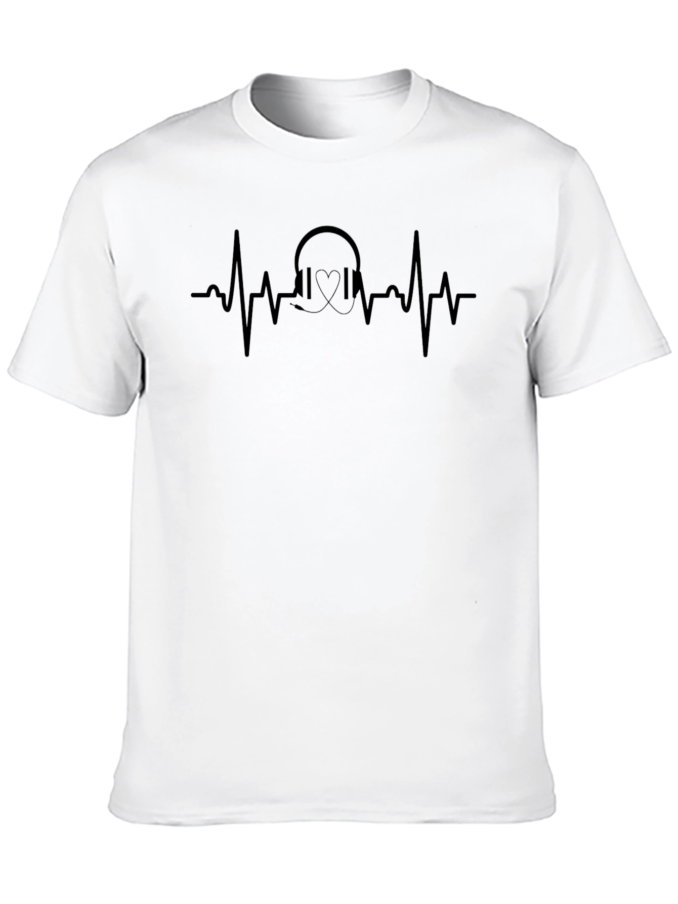 Heartbeat Headphones Graphic Tee