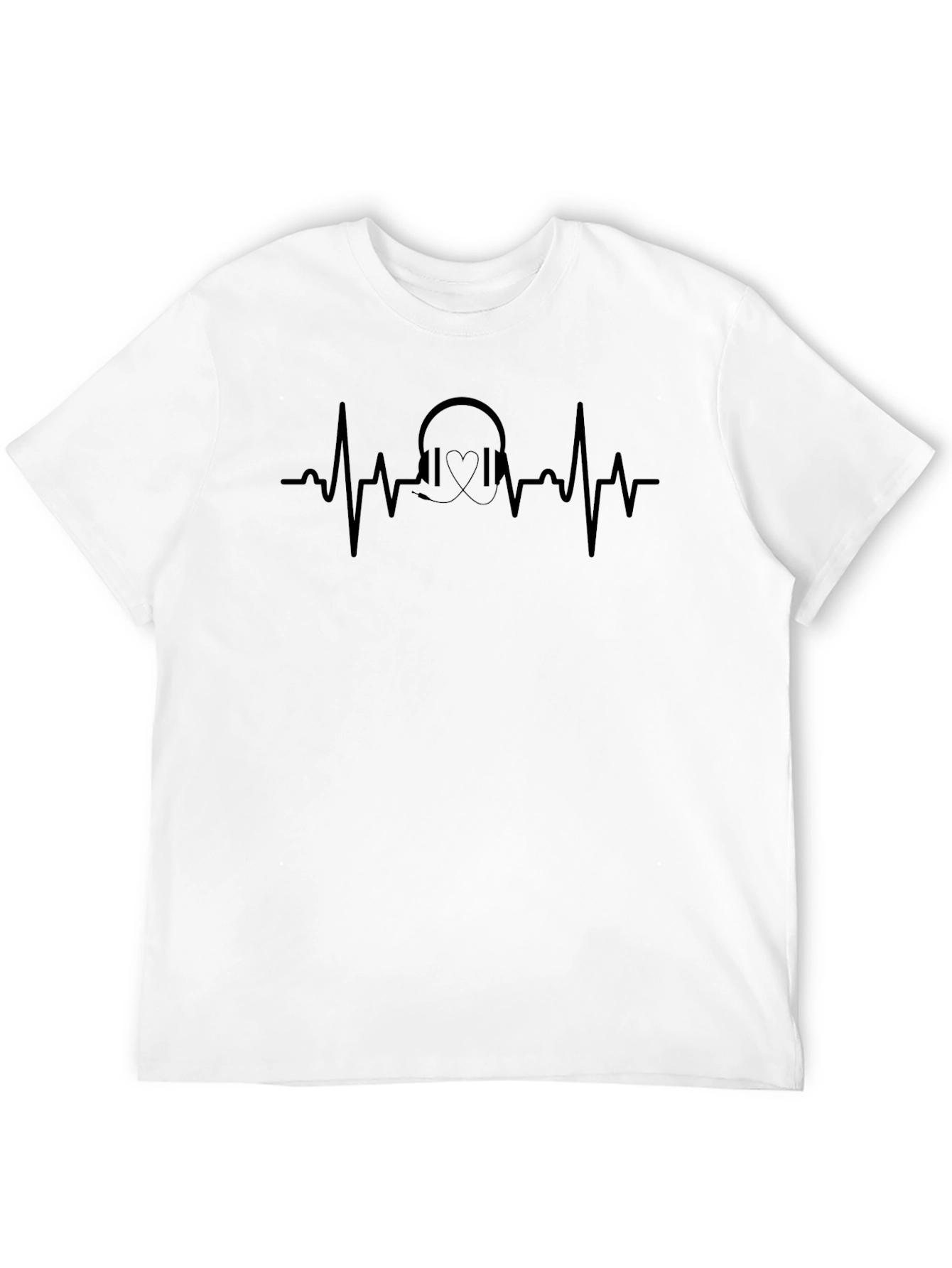 Heartbeat Headphones Graphic Tee