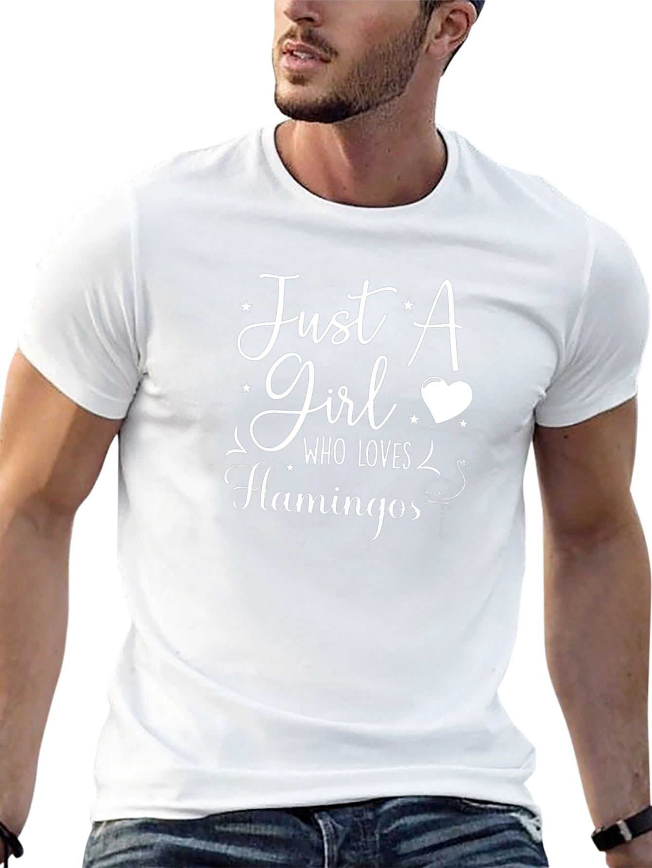 Just a Girl Who Loves Flamingos T-Shirt