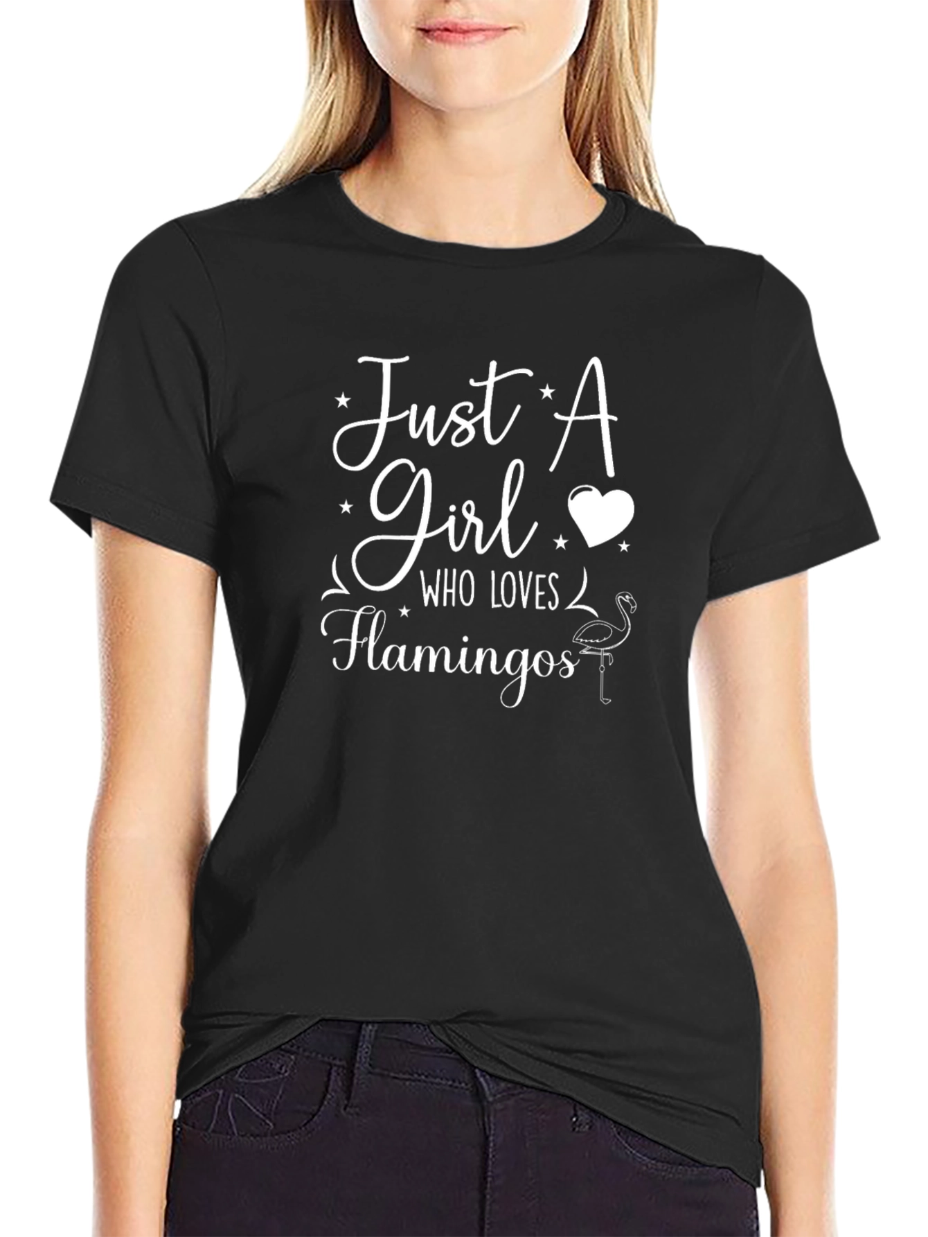 Just a Girl Who Loves Flamingos T-Shirt