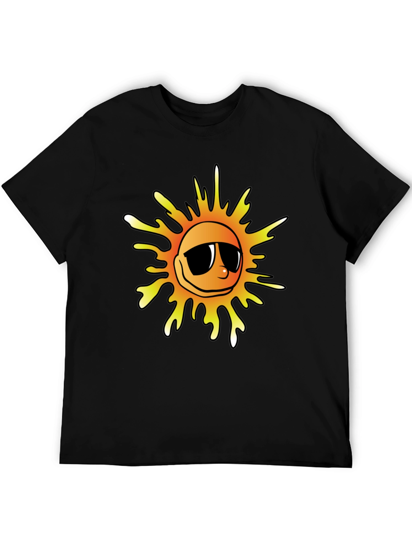 Cool Sun Graphic Black T-Shirt