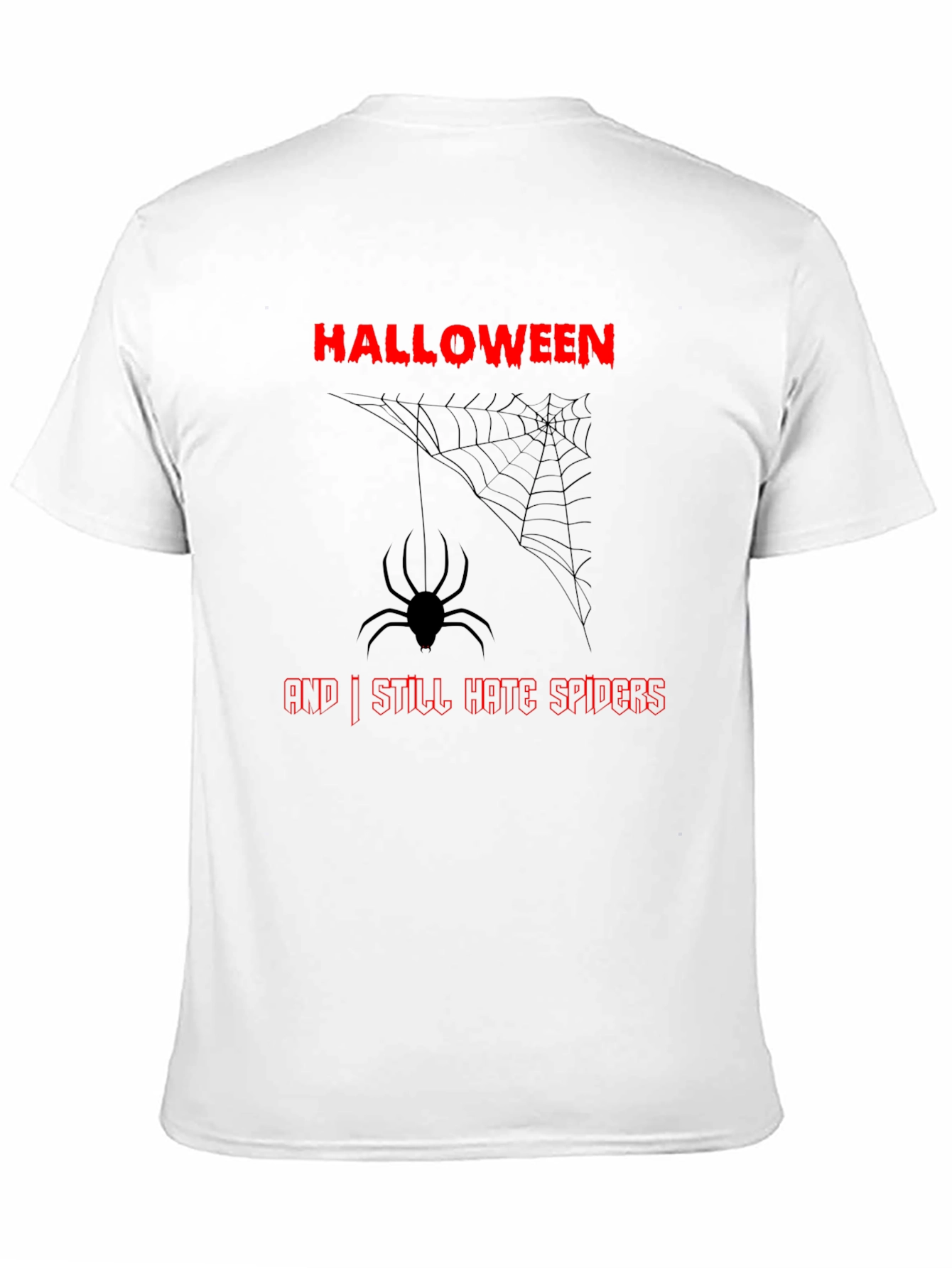 Halloween Spider Graphic Black T-Shirt