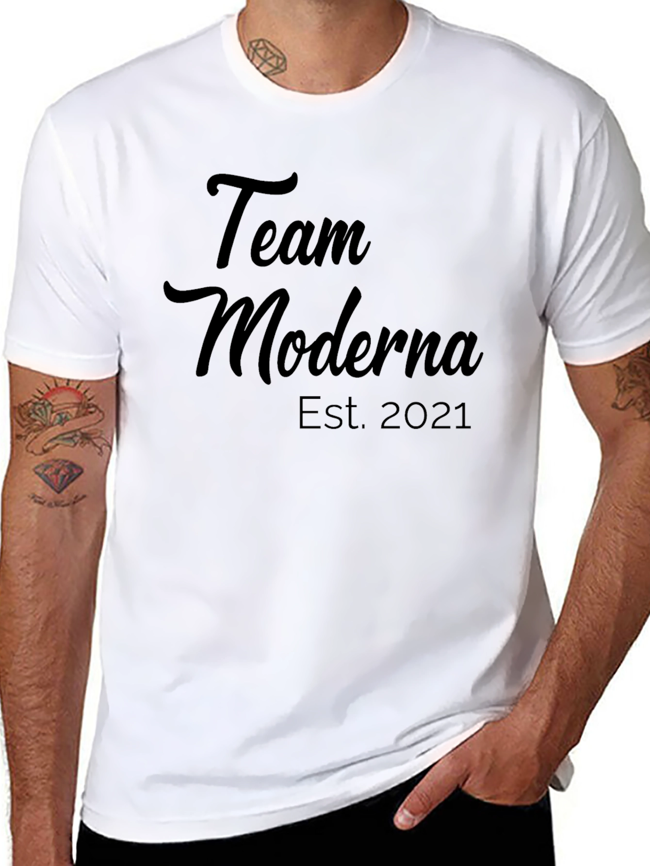 Team Moderna Est. 2021 Black T-Shirt