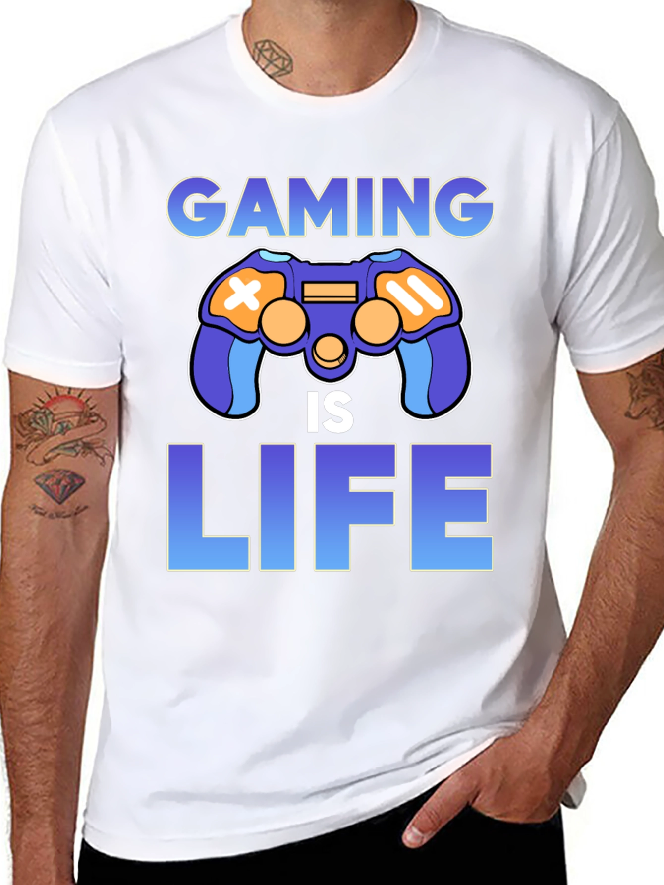 Gaming Is Life T-Shirt Gamer Apparel
