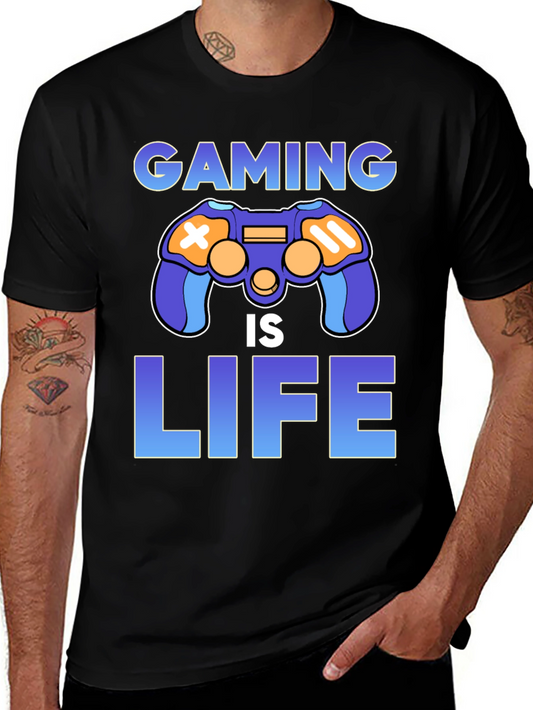 Gaming Is Life T-Shirt Gamer Apparel