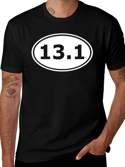 13.1 Half Marathon Runner T-Shirt - Black