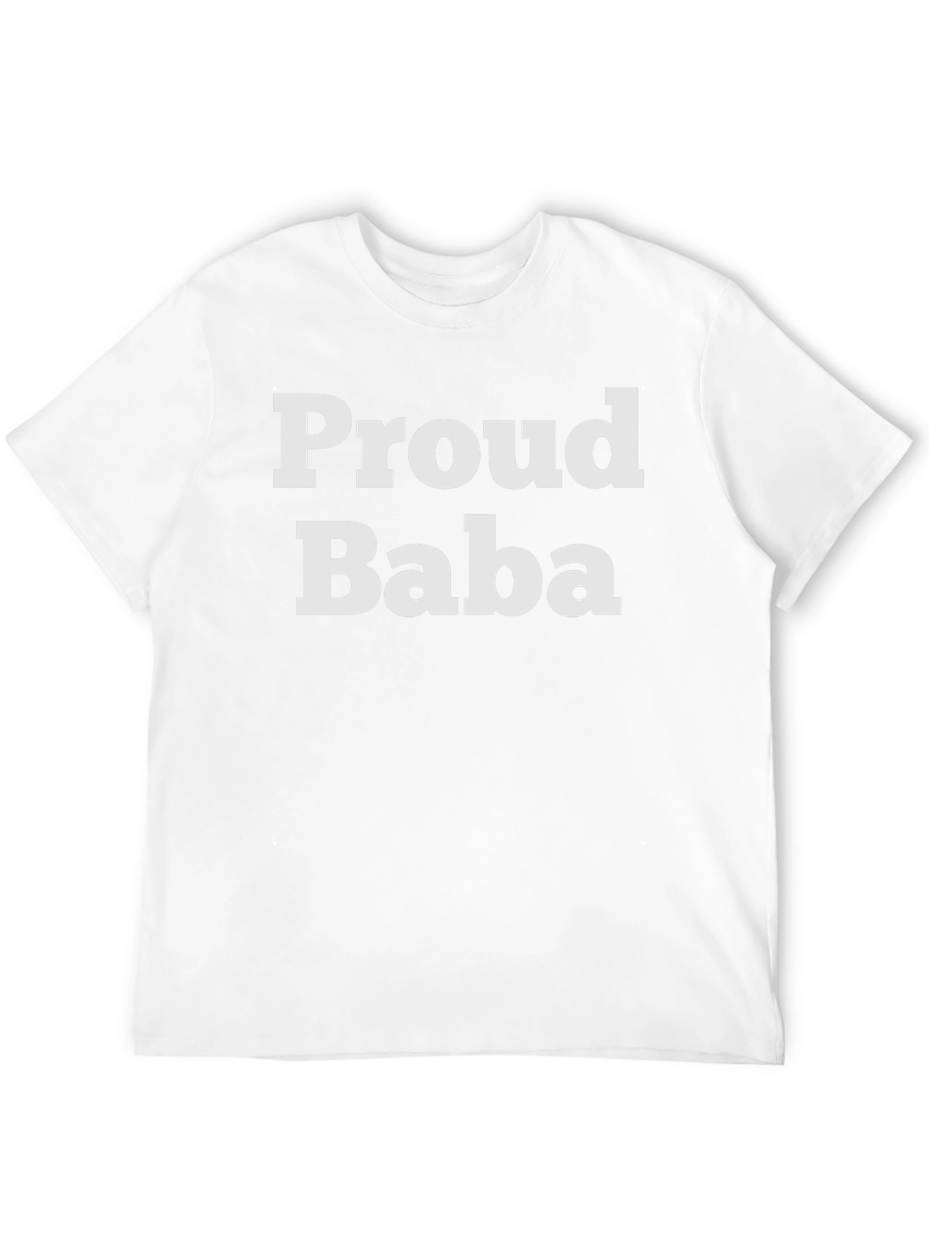 Proud Baba T-Shirt - Black Cotton Tee