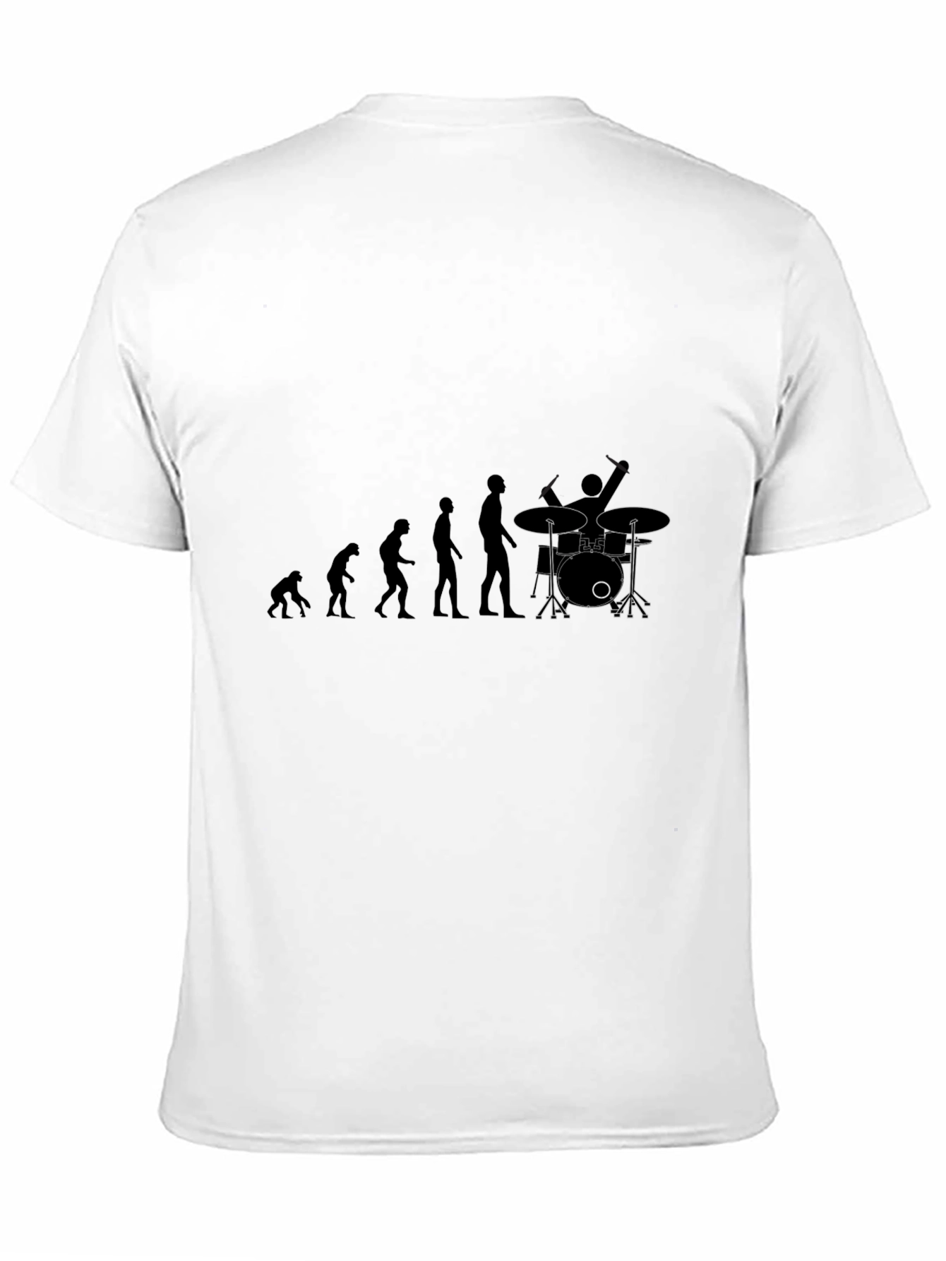 Evolution of Drumming Black T-Shirt