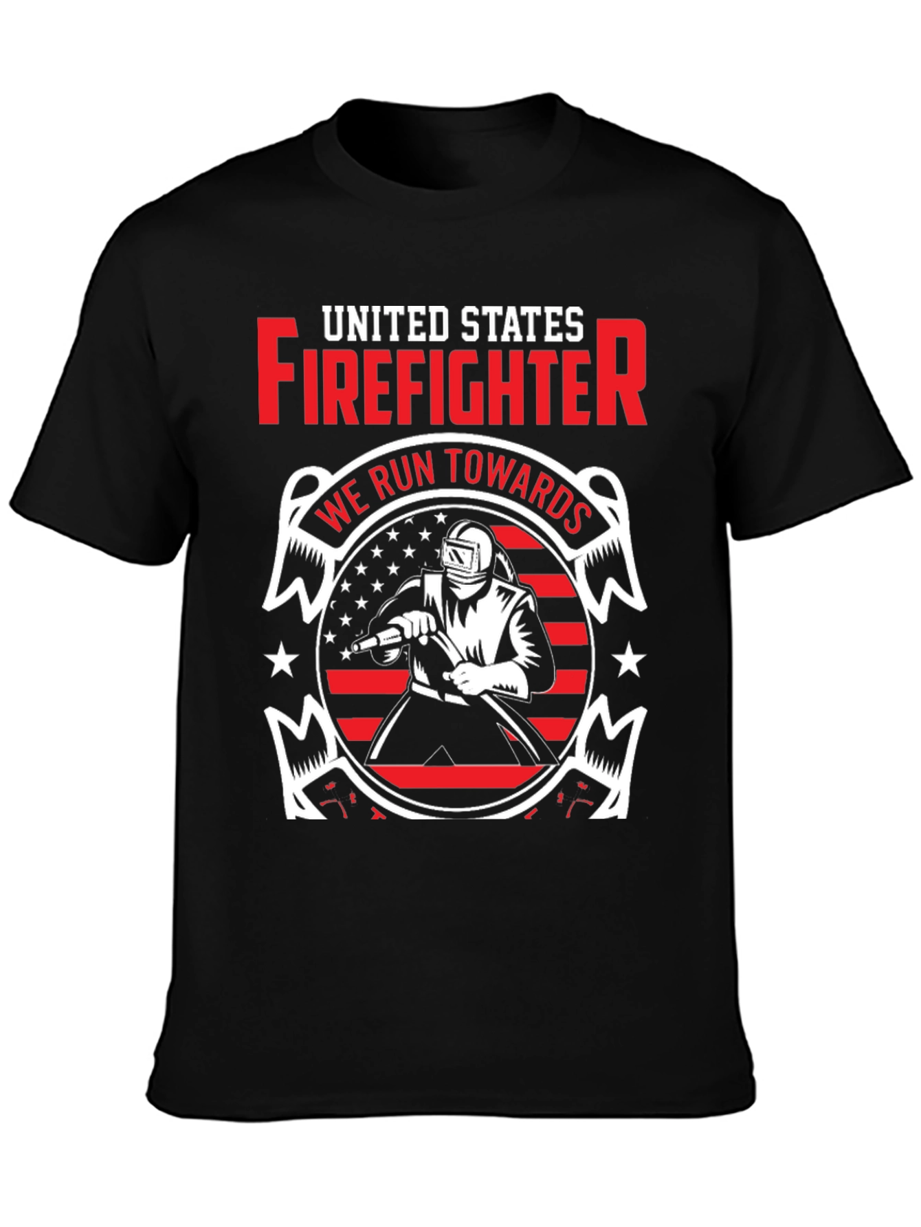 United States Firefighter Graphic T-Shirt