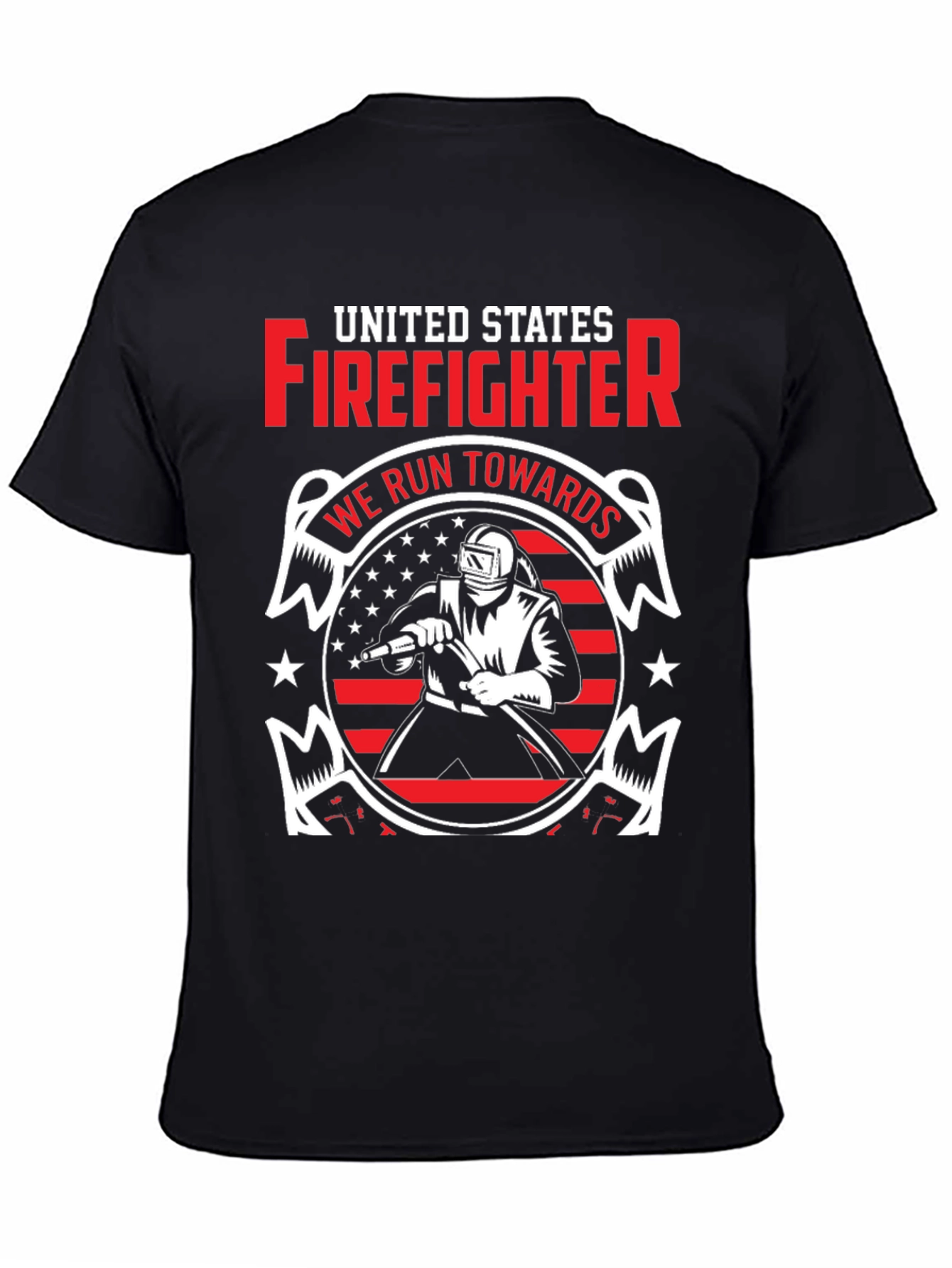 United States Firefighter Graphic T-Shirt