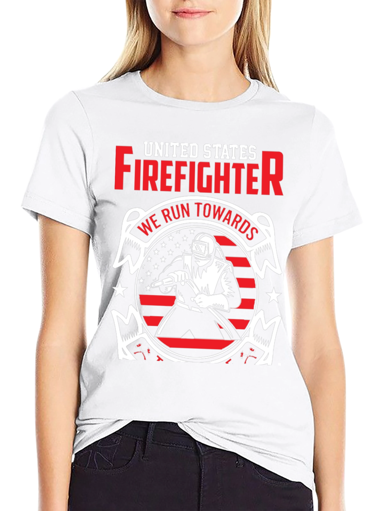 United States Firefighter Graphic T-Shirt