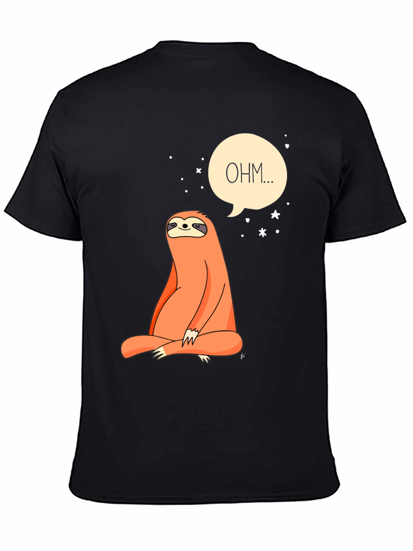 Zen Sloth OHM T-Shirt - Meditating Animal Tee