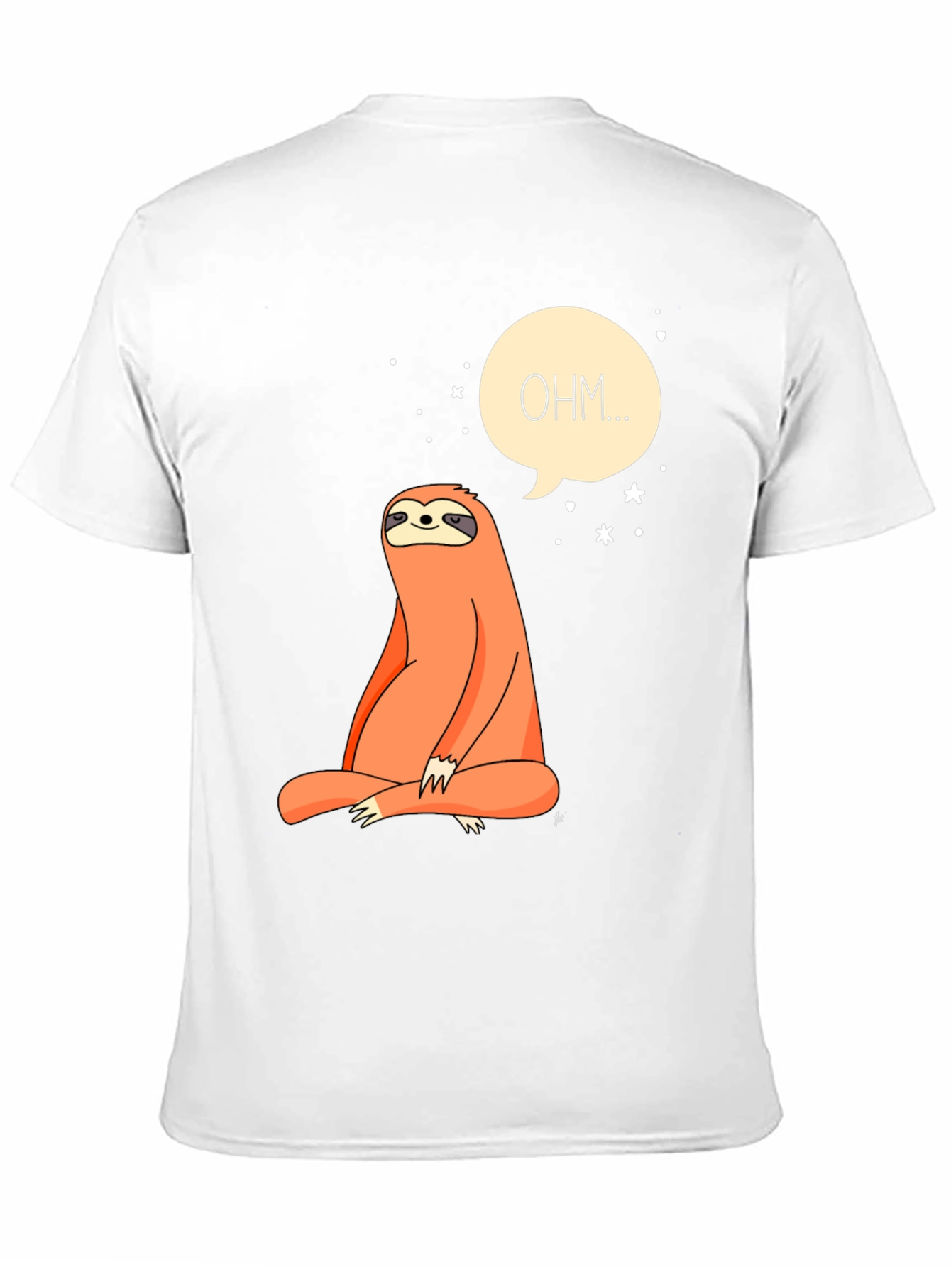 Zen Sloth OHM T-Shirt - Meditating Animal Tee
