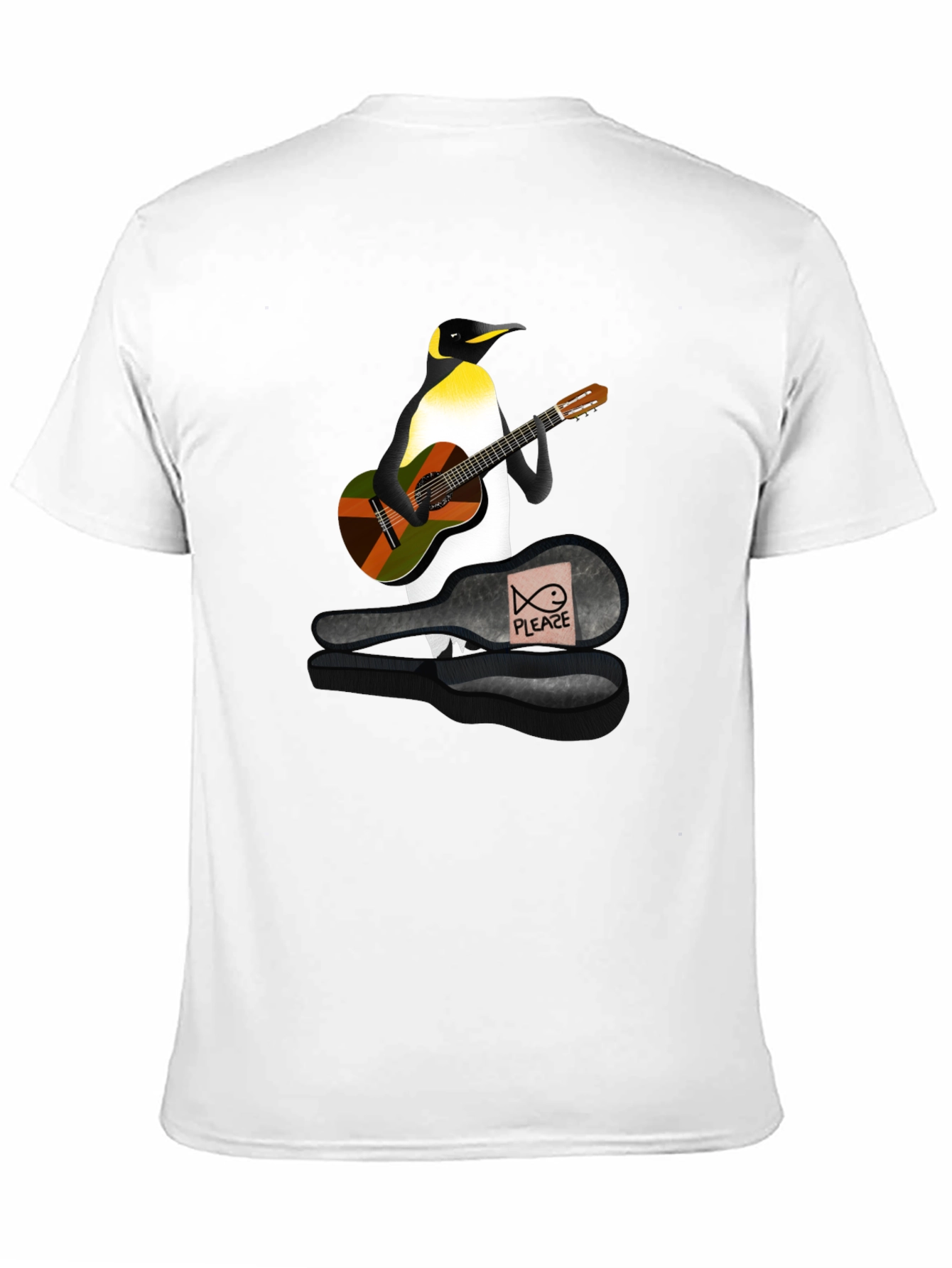 Penguin Guitarist Graphic Tee - Black