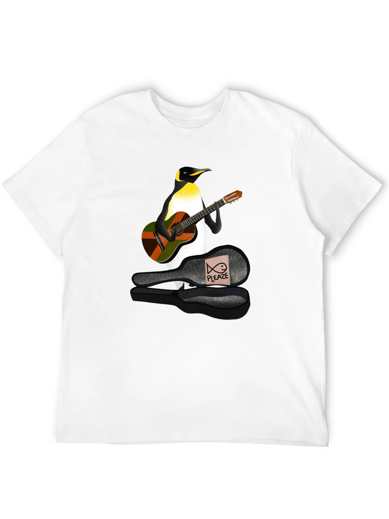 Penguin Guitarist Graphic Tee - Black