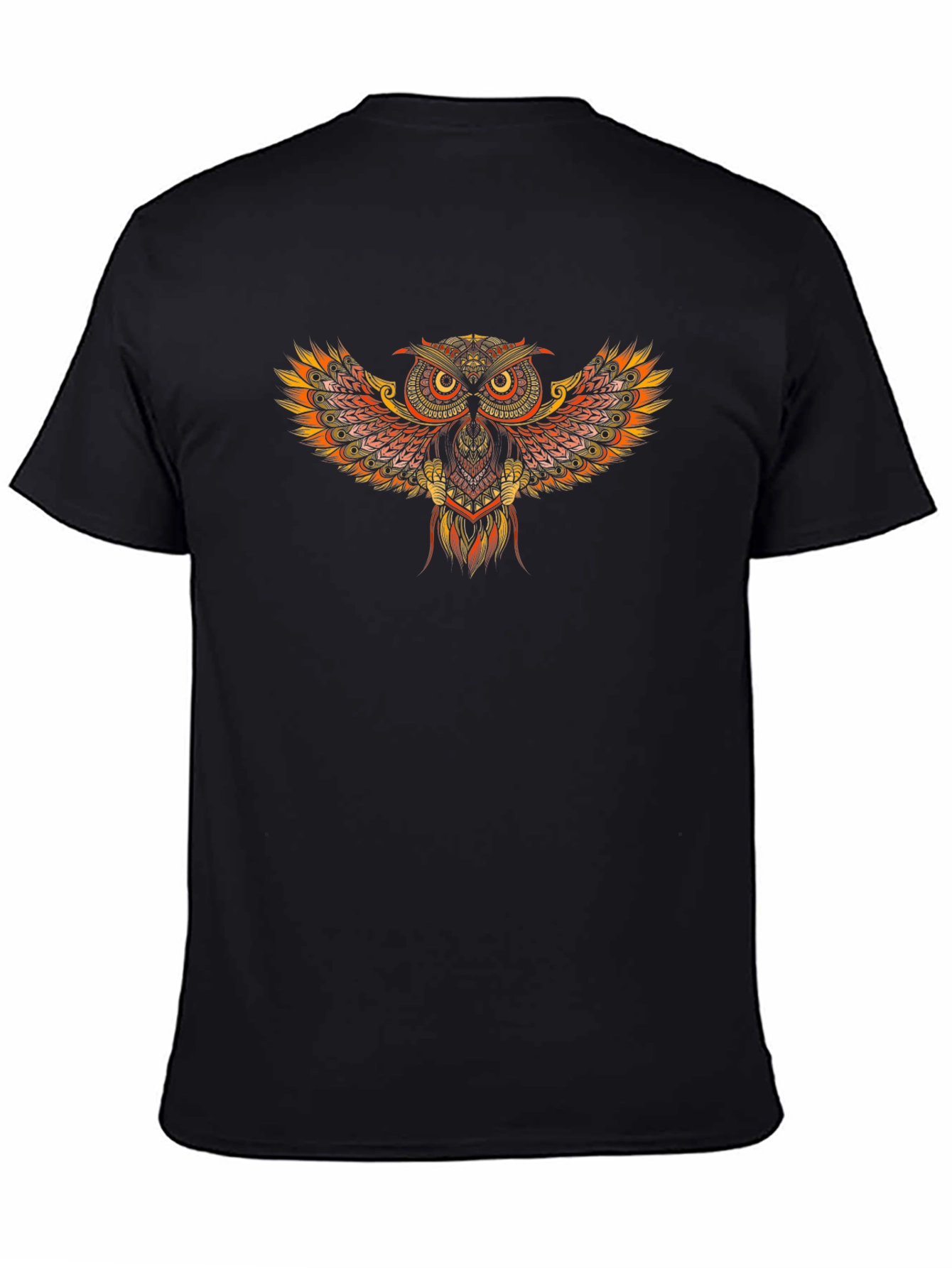 Graphic Owl Black T-Shirt