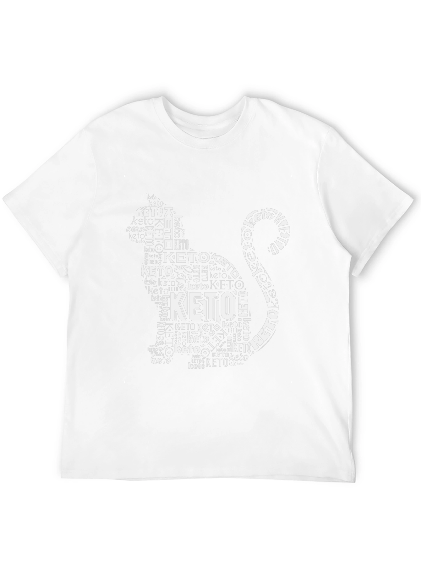 Keto Cat T-Shirt - Black Graphic Tee