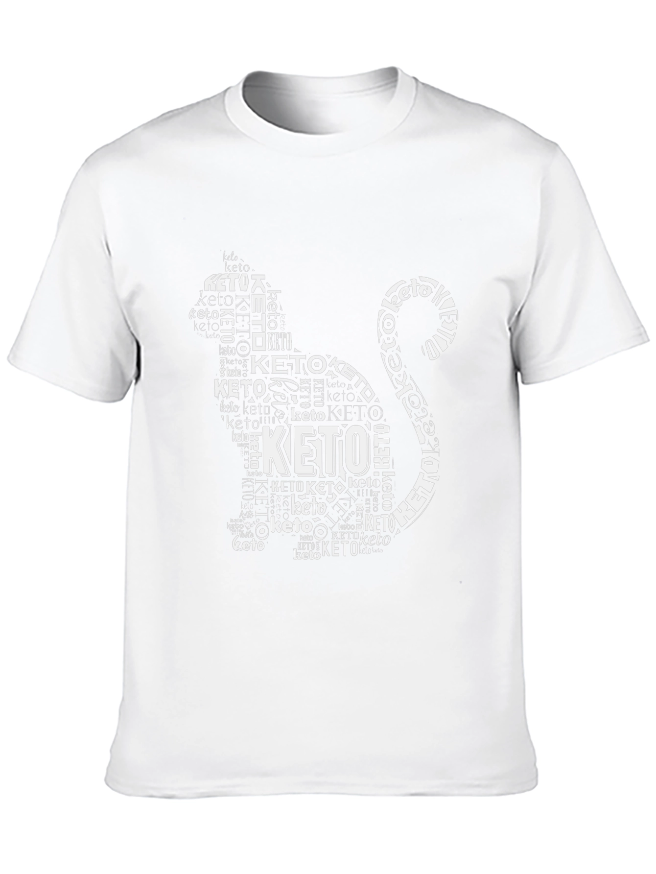 Keto Cat T-Shirt - Black Graphic Tee