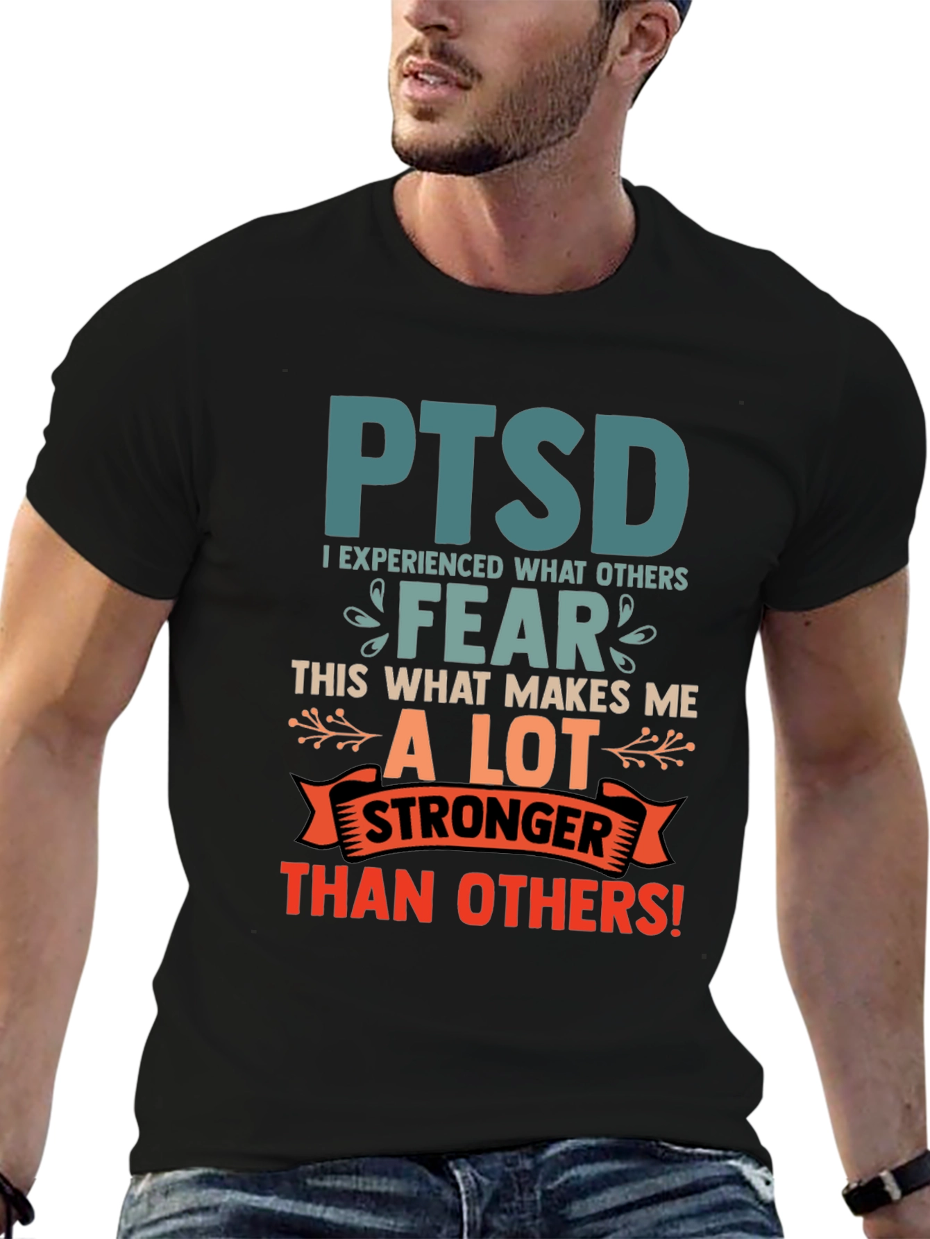 PTSD Awareness T-Shirt Stronger Than Others