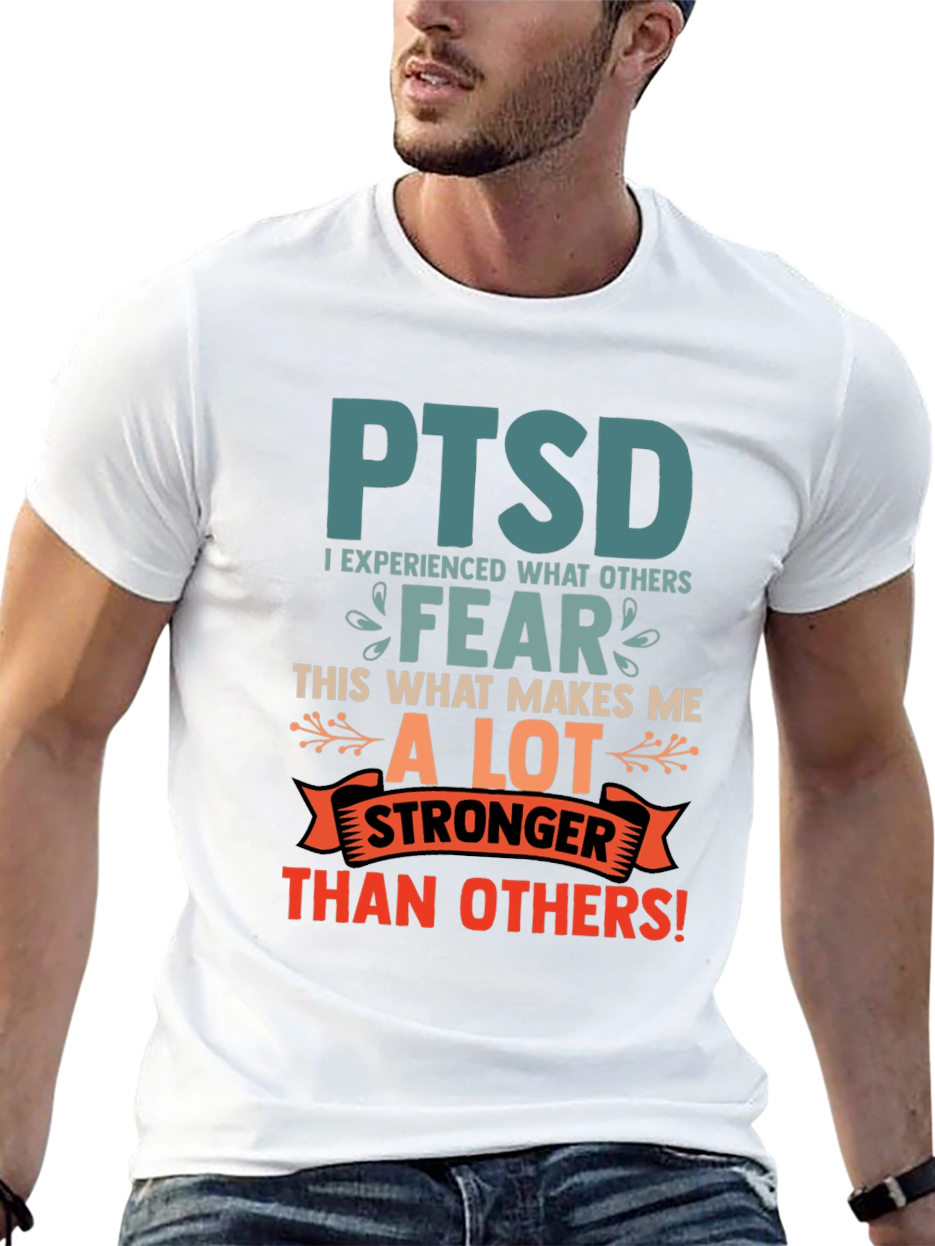 PTSD Awareness T-Shirt Stronger Than Others