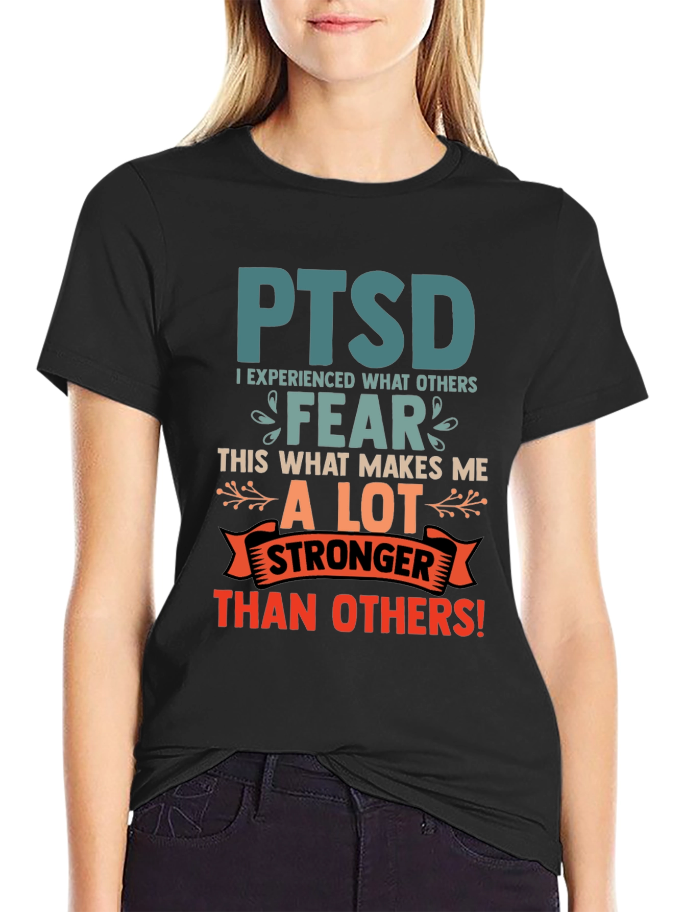 PTSD Awareness T-Shirt Stronger Than Others