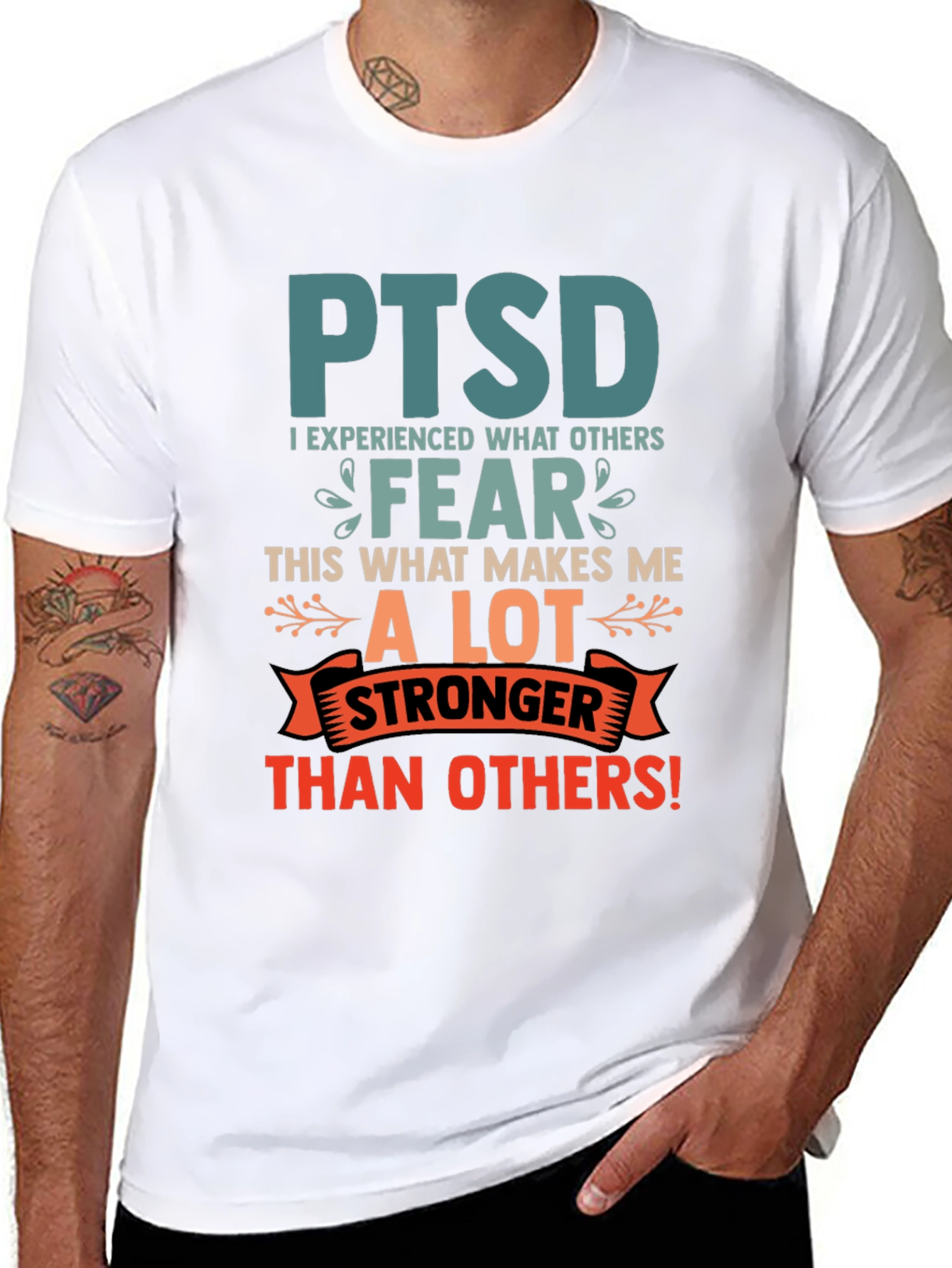 PTSD Awareness T-Shirt Stronger Than Others