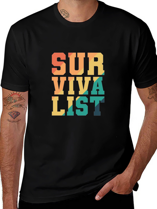 Survivalist Graphic Tee - Black
