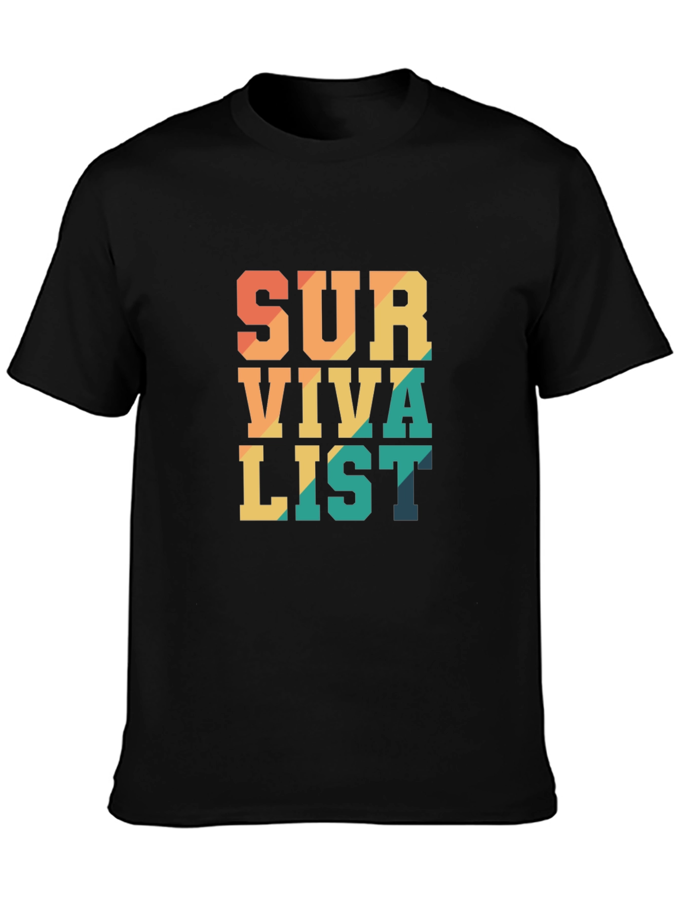 Survivalist Graphic Tee - Black