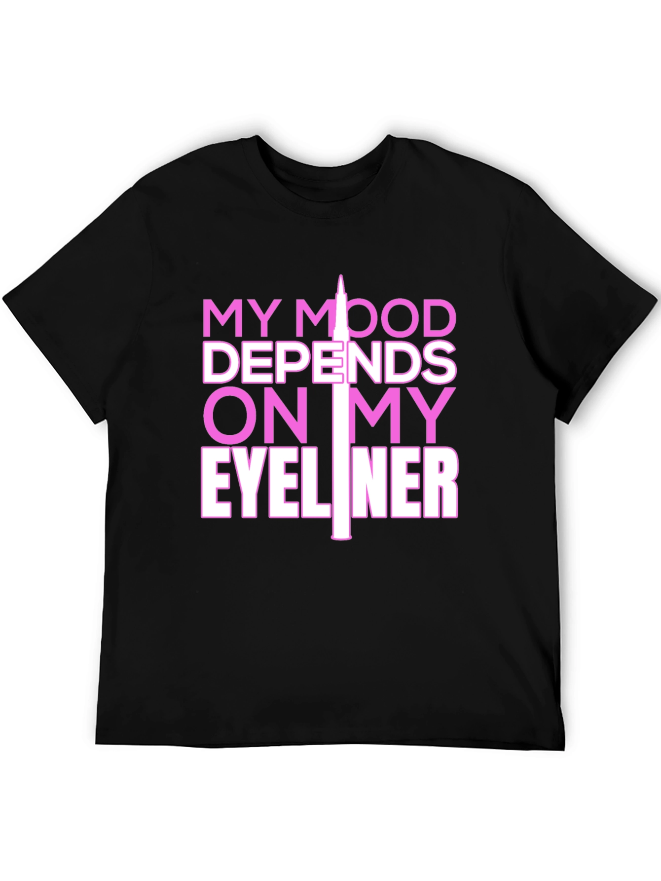 My Mood Eyeliner Graphic Tee - Black