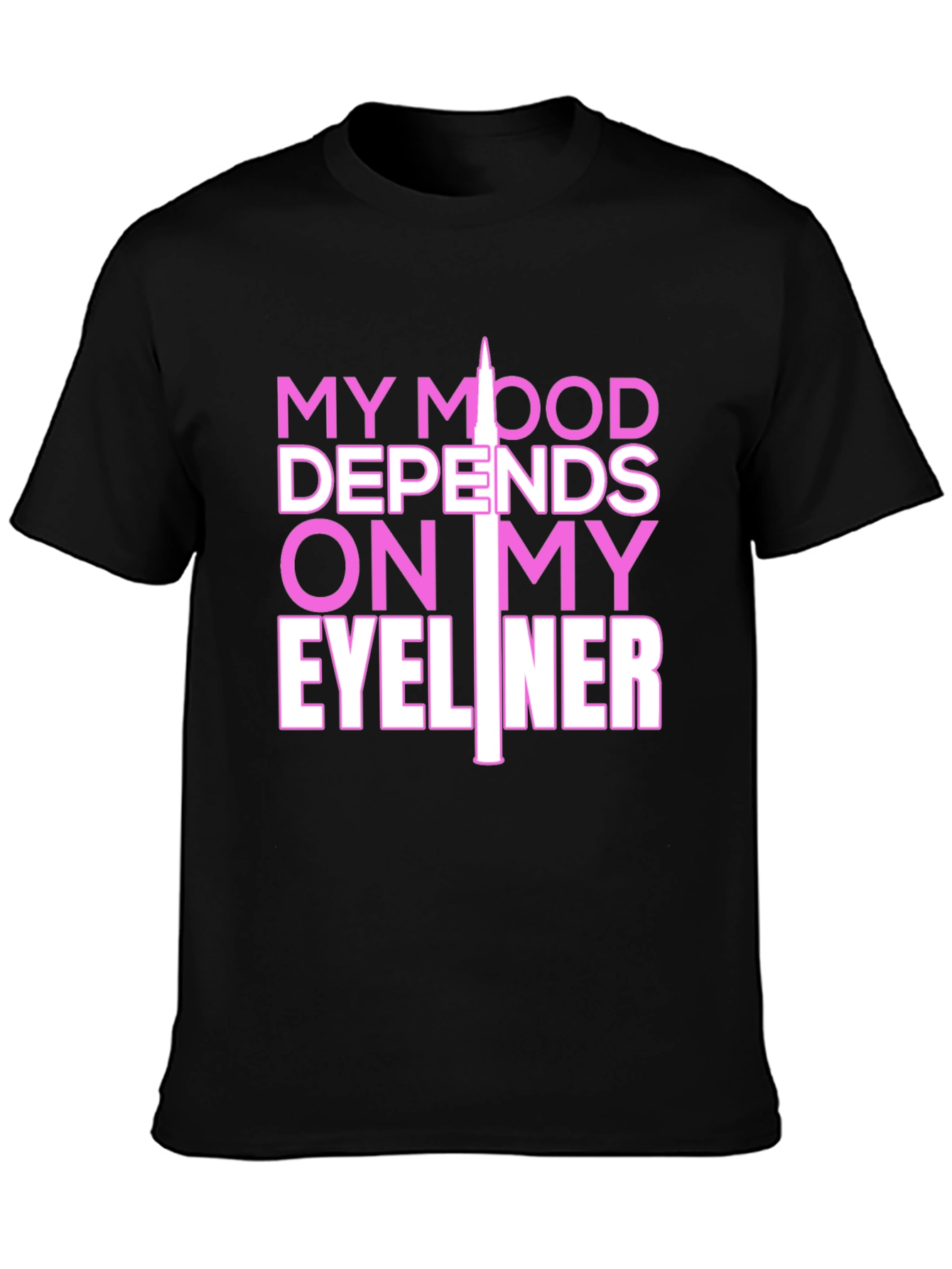 My Mood Eyeliner Graphic Tee - Black
