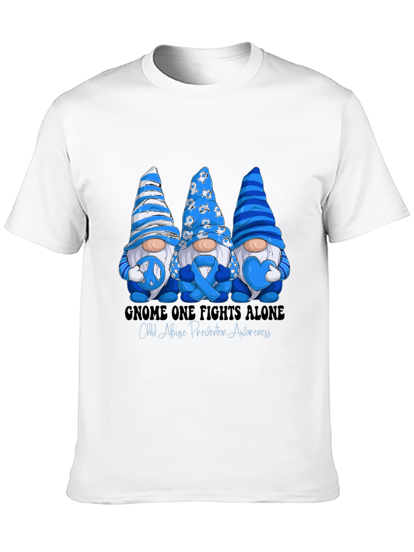 Child Abuse Prevention Gnome T-Shirt