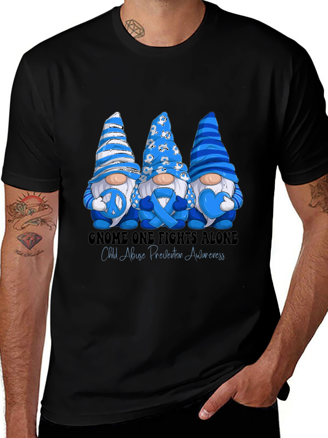 Child Abuse Prevention Gnome T-Shirt