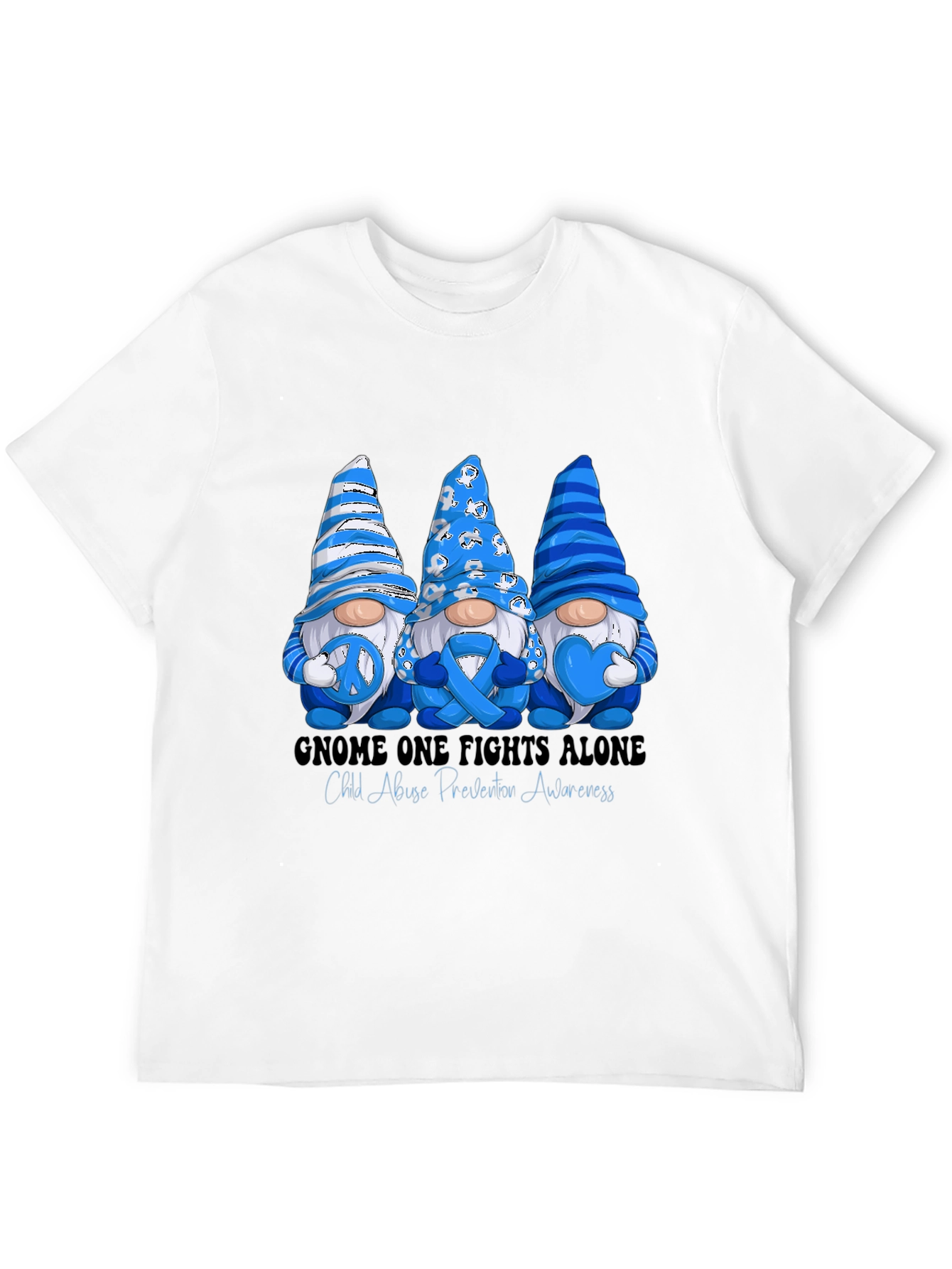 Child Abuse Prevention Gnome T-Shirt