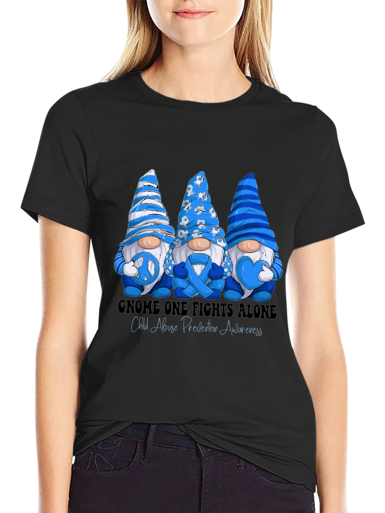 Child Abuse Prevention Gnome T-Shirt